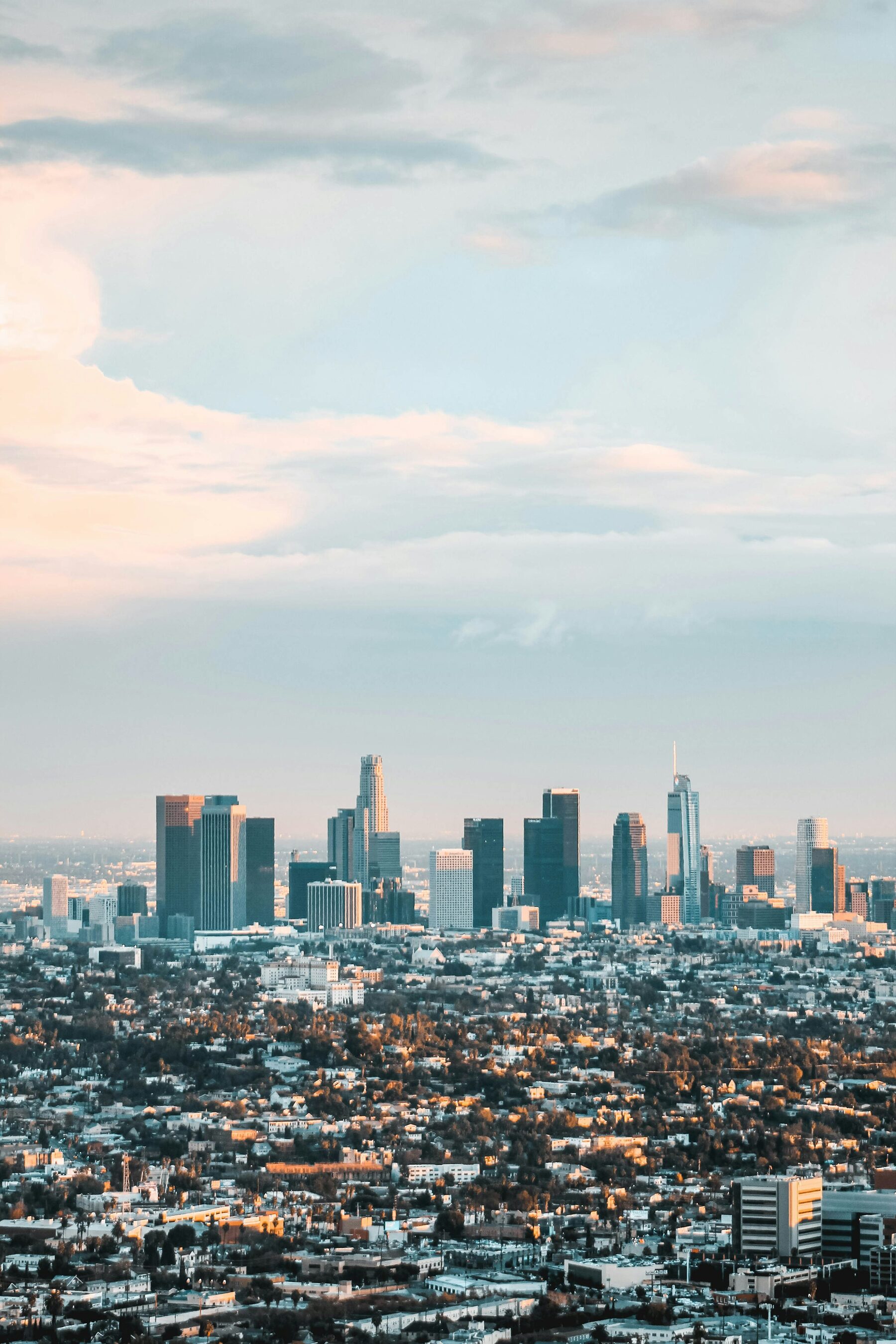 Los Angeles LA Southern California Socal Sunrise Sunset Cbd Central County At Golden Hour Dusk