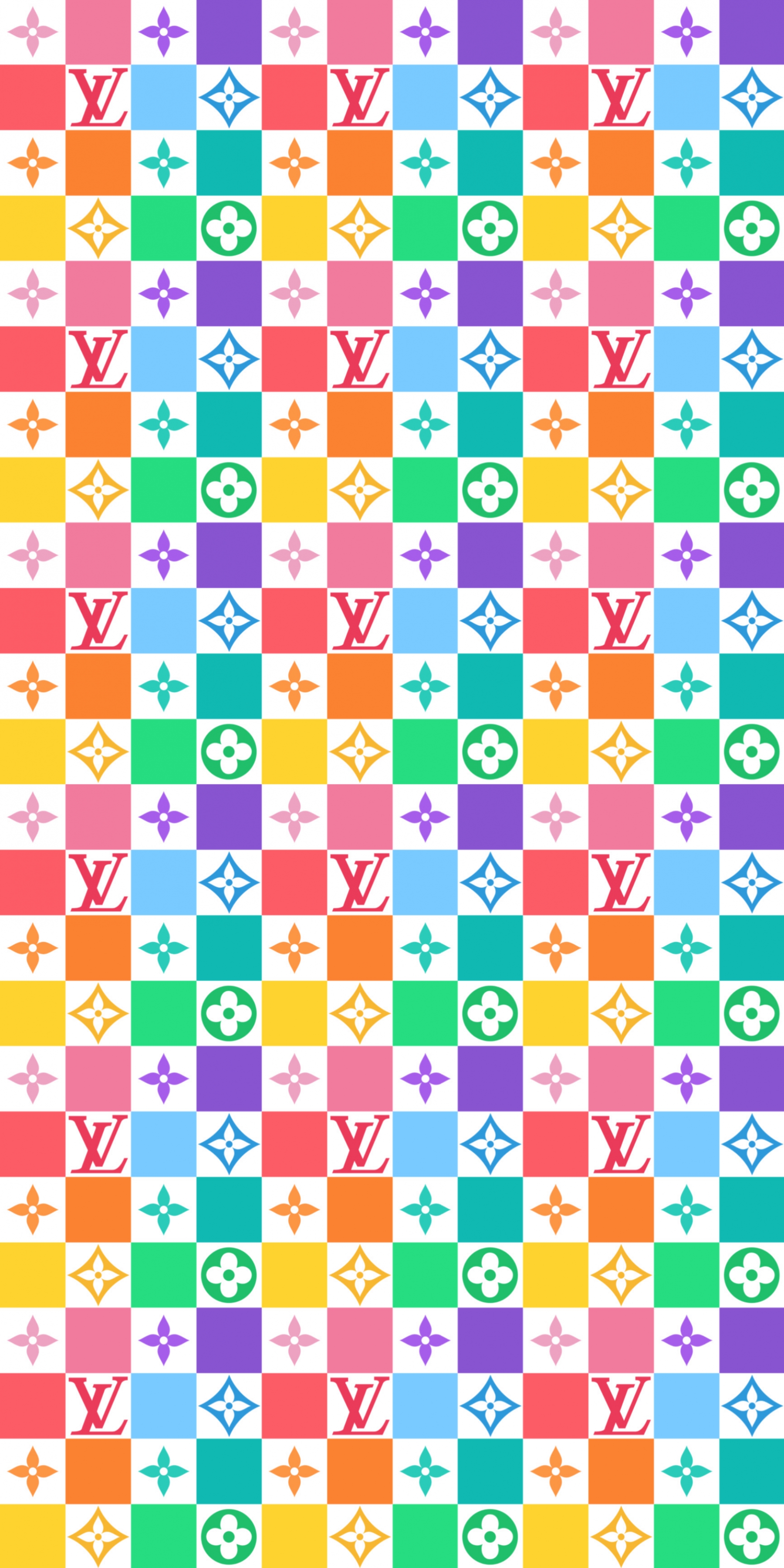 Louis Vuitton Colors Brand Logo Rainbow wallpaper for Apple iPhone, Apple Watch, Mac, iPad and Apple Watch