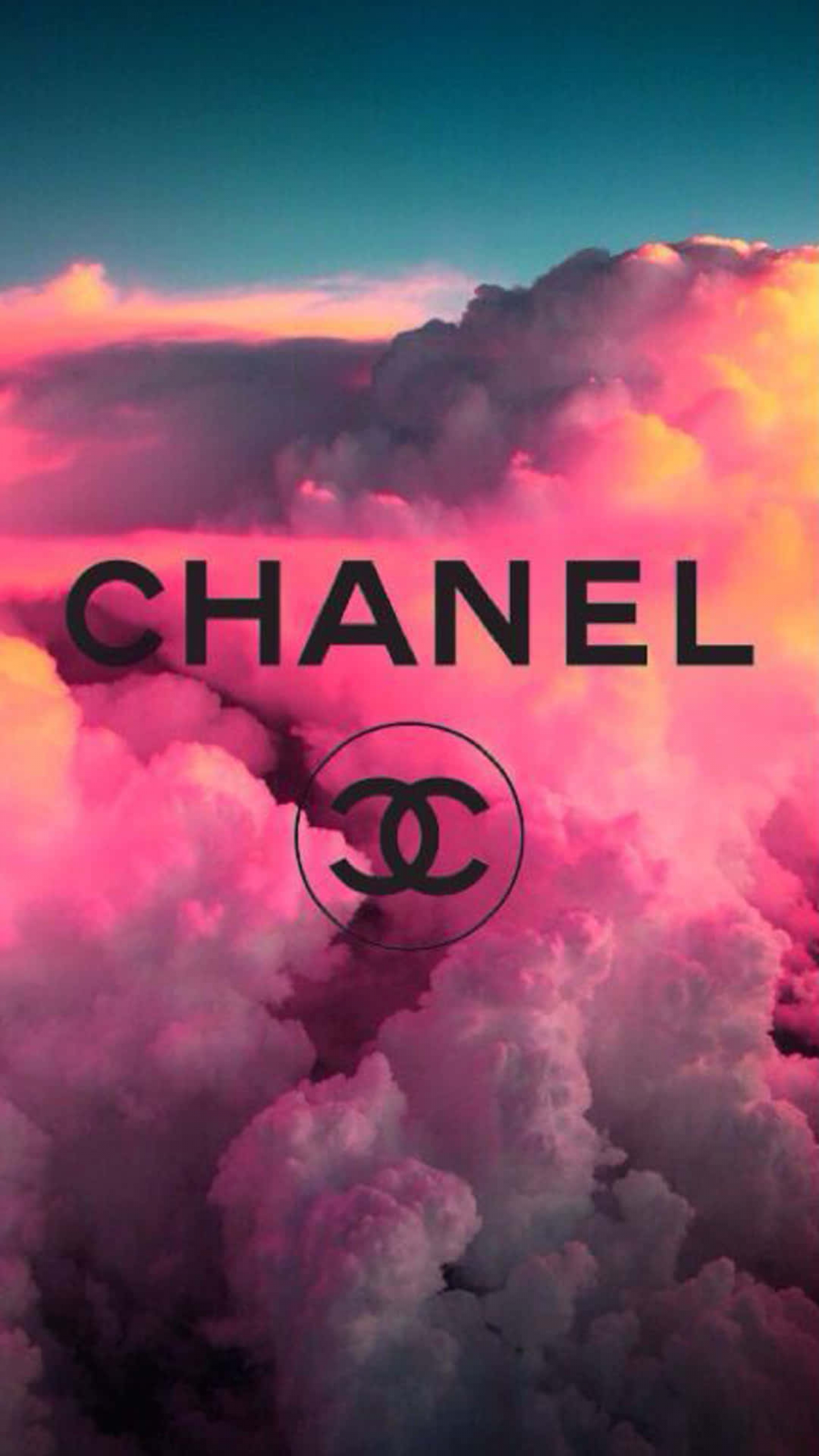 Luxury Brands Chanel Logo Pink Smoke