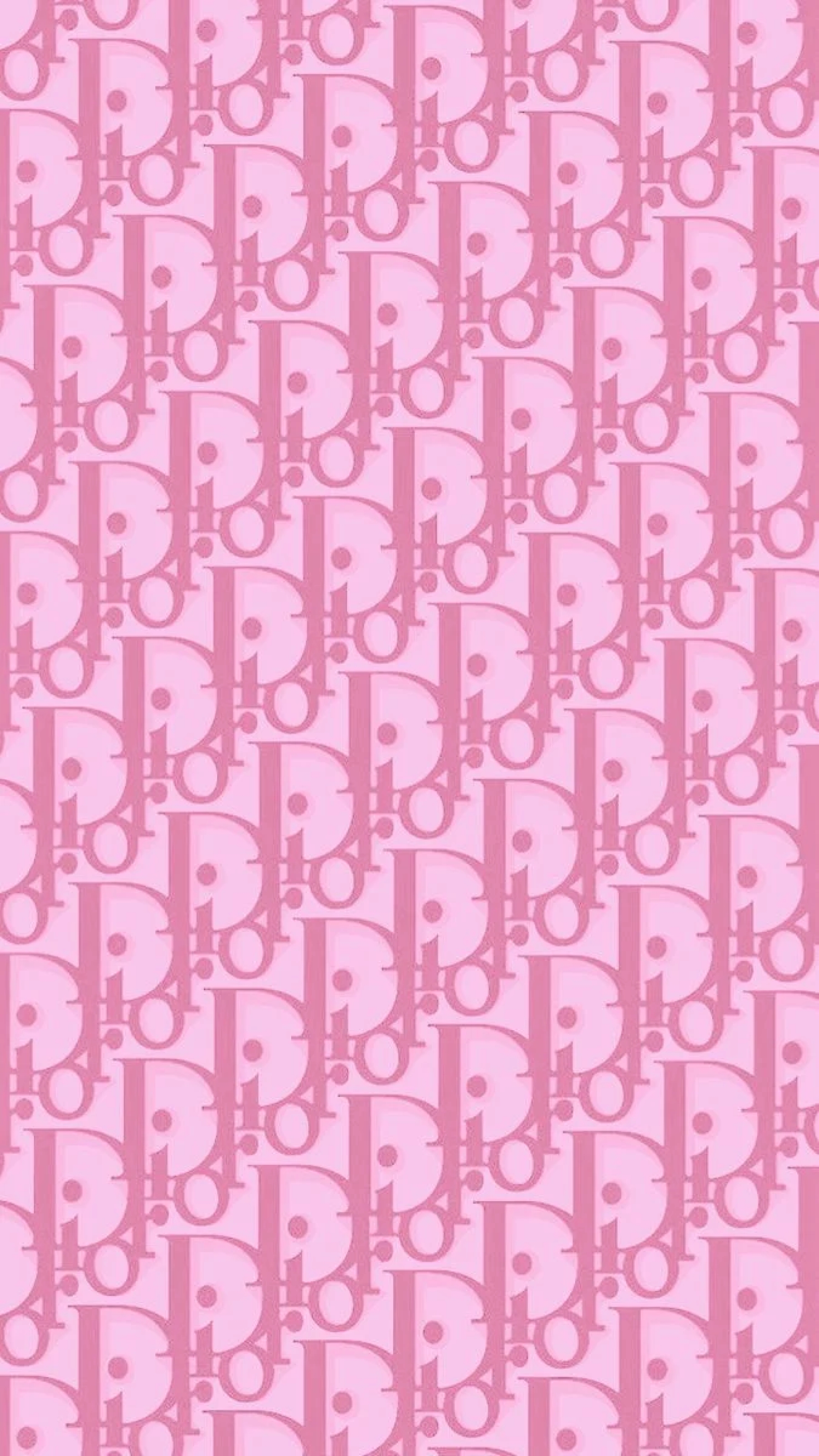 Luxury Brands Christian Dior Logo Pink Pattern