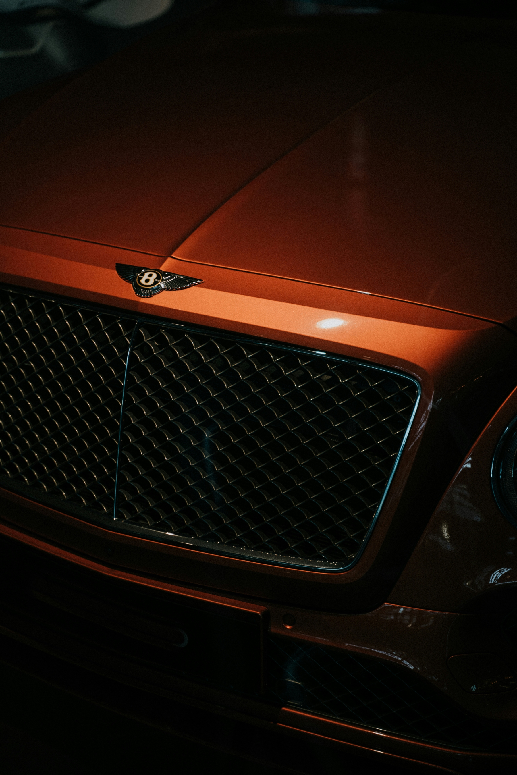 Luxury Life Orange Bentley Grille wallpaper for Apple iPhone, Apple Watch, Mac, iPad and Apple Watch