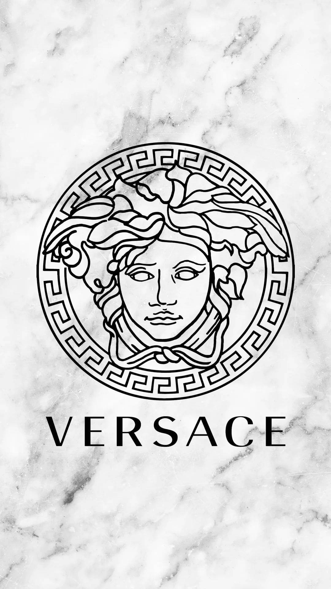 Luxury Official Versace Medusa White Marble