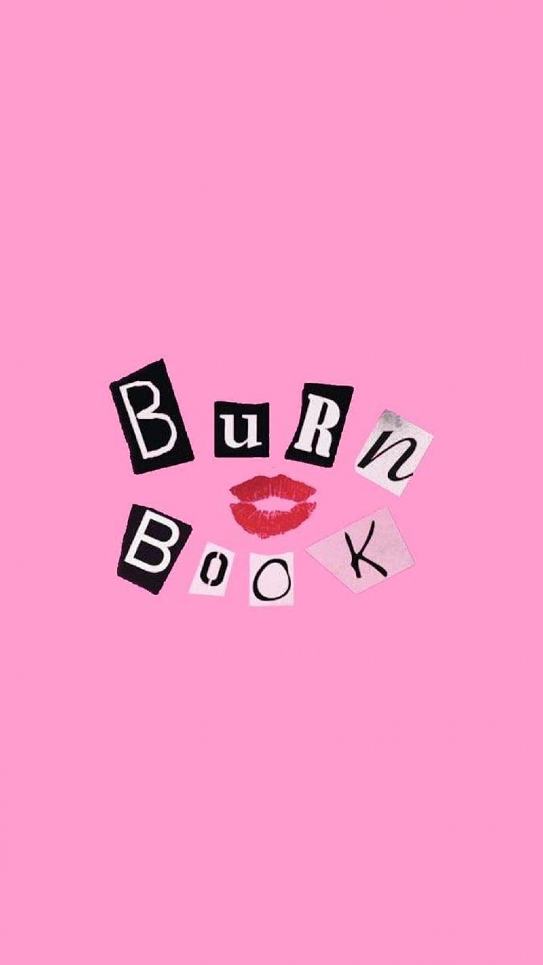 Mean Girls Movie Burn Book Pink wallpaper for Apple iPhone, Apple Watch, Mac, iPad and Apple Watch