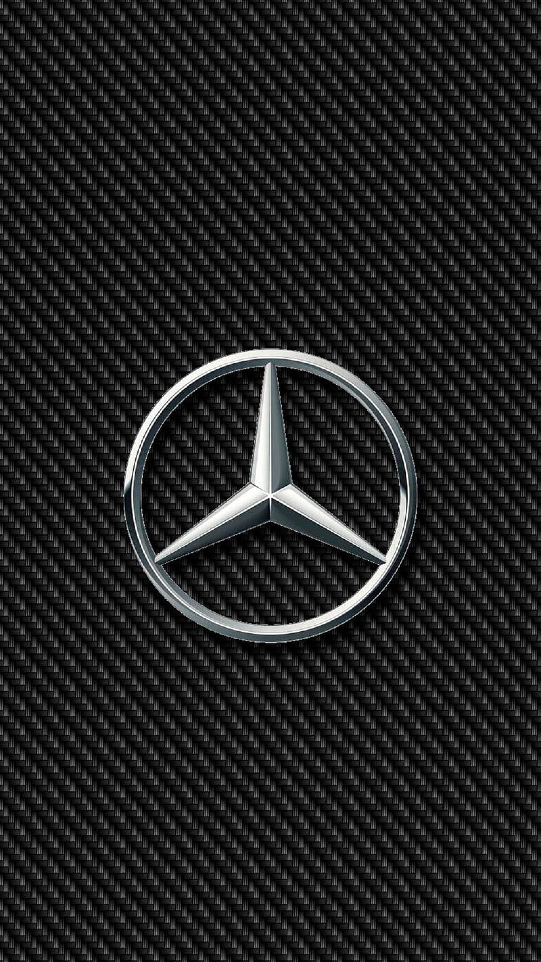 Mercedes Benz Logo Carbon Fiber