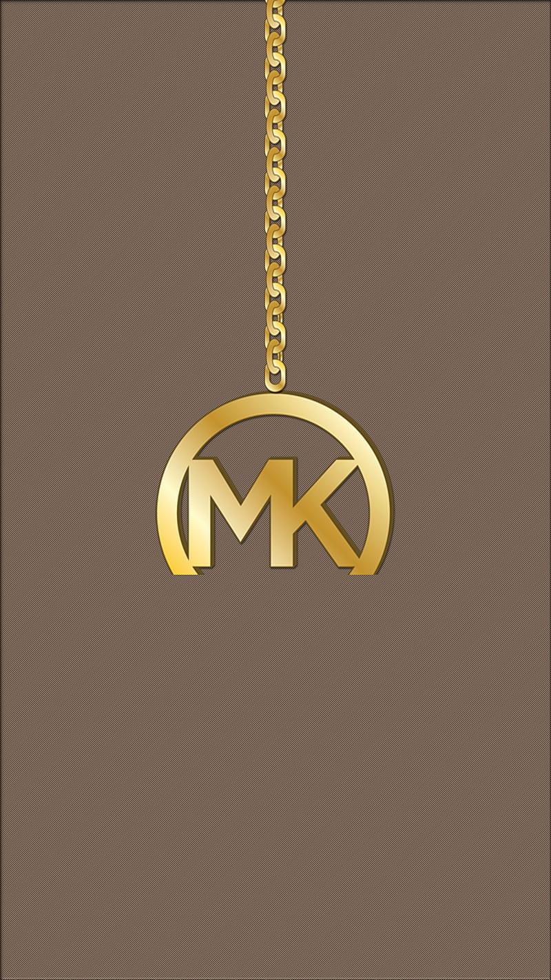 Michael Kors Logo Gold Chain Luxury Brand