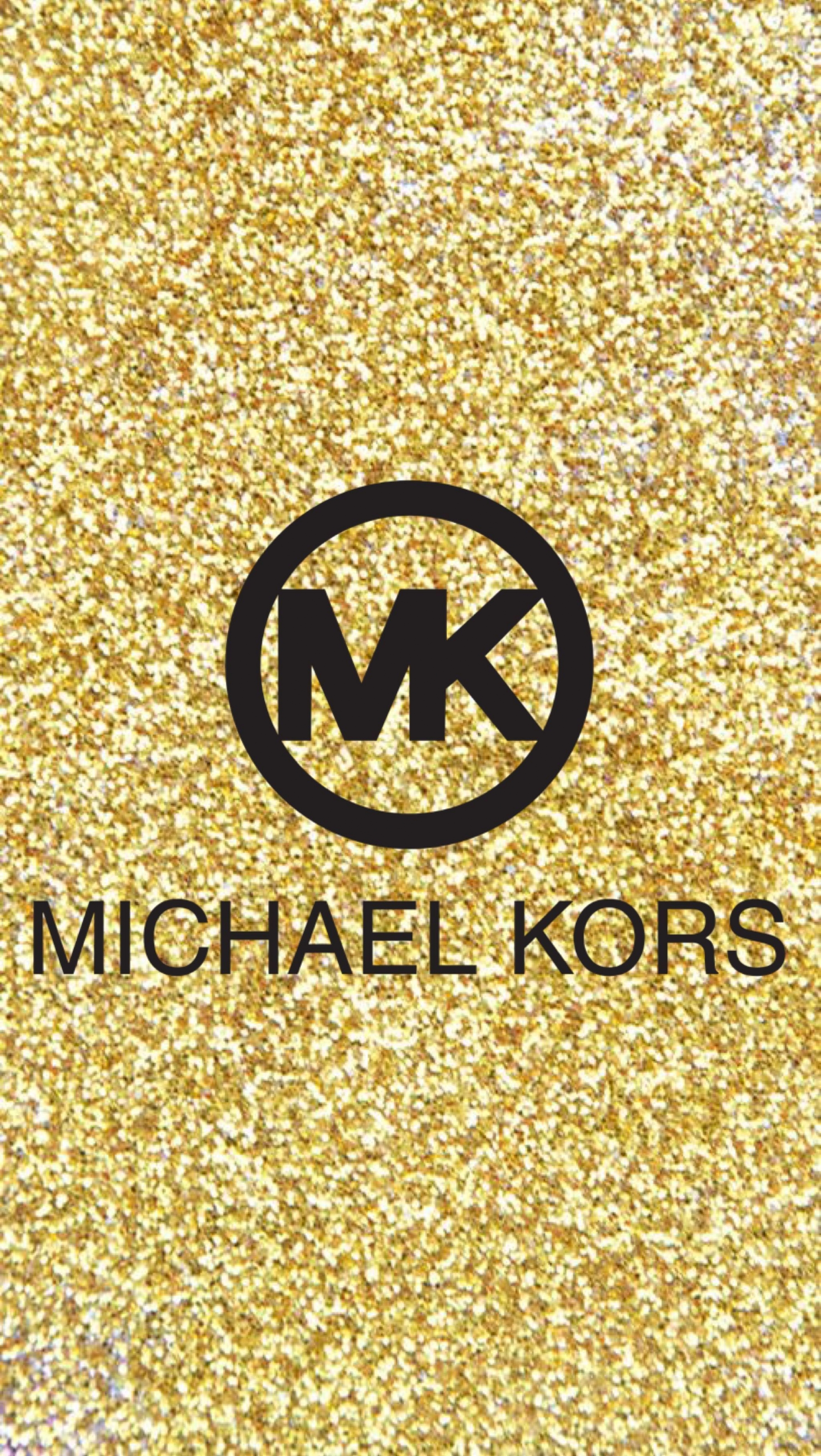 Michael Kors Logo Gold Glitter wallpaper for Apple iPhone, Apple Watch, Mac, iPad and Apple Watch