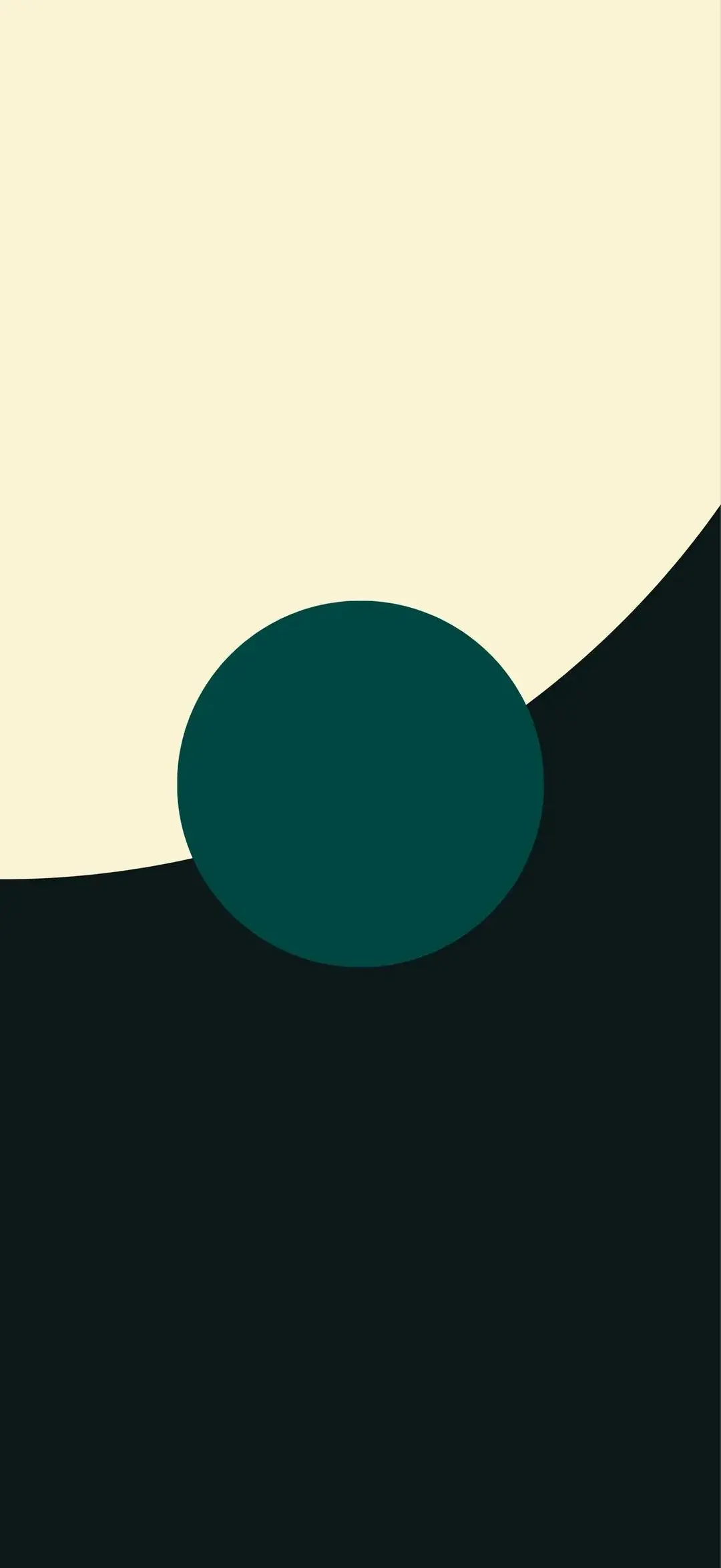 Minimalistic Design Dark Green Circle Minimal Simple Best Wallpapers For Apple iPhone 16