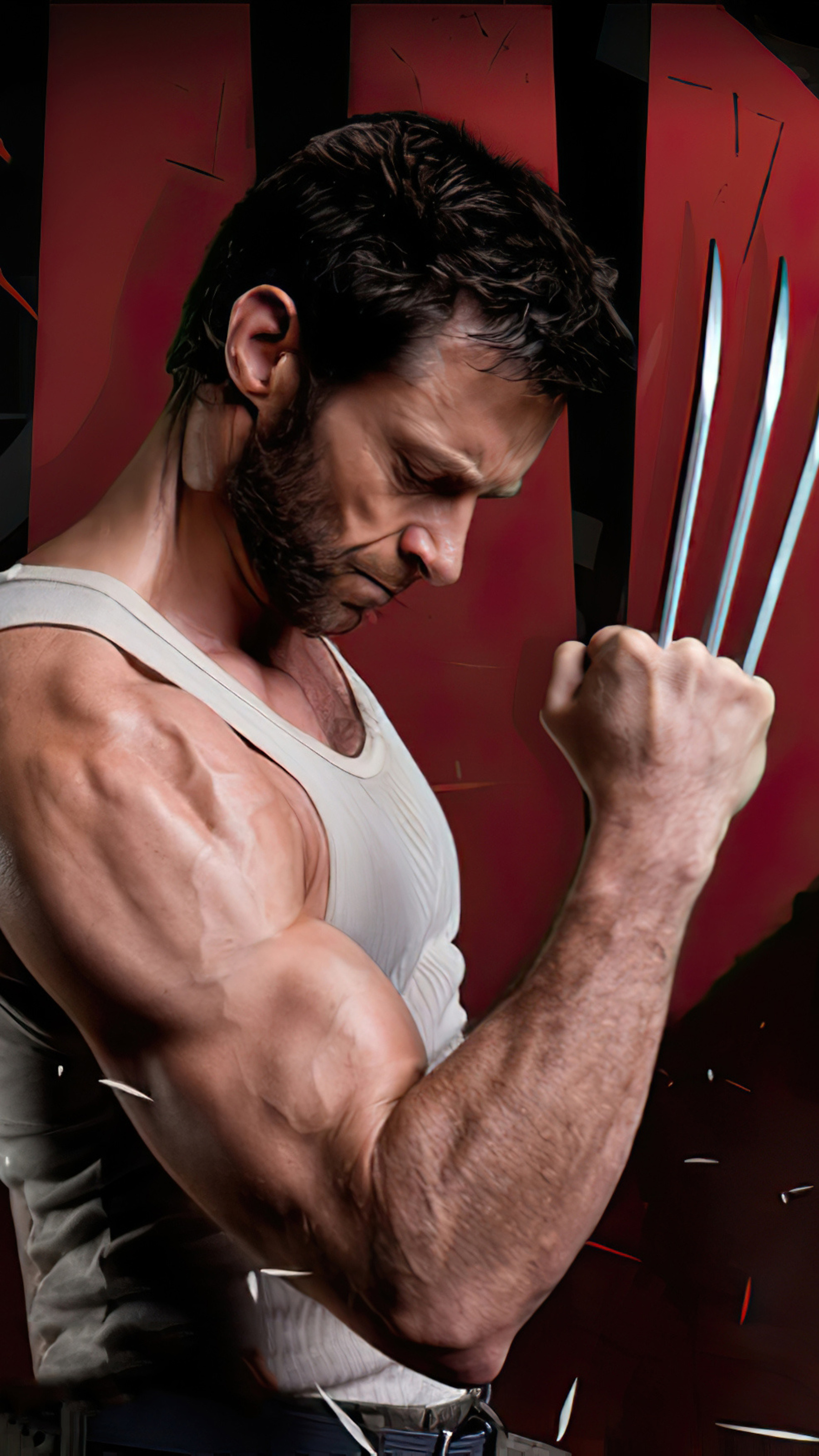 Mobile 4K Hugh Jackman Wolverine Background Image Wolverine Marvel Movie