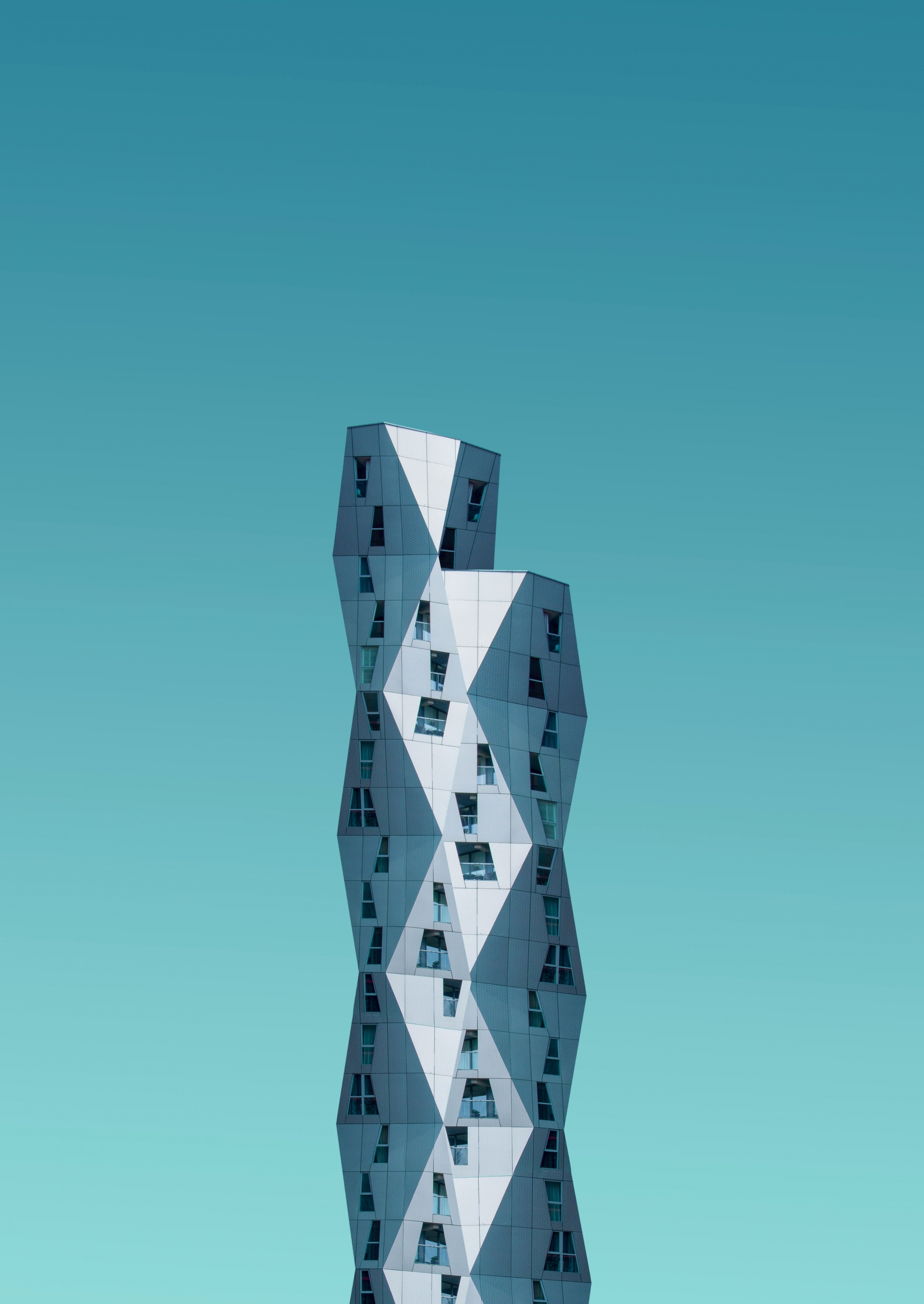 Modern Architecture On A Blue Sky wallpaper for Apple iPhone, Apple Watch, Mac, iPad and Apple Watch