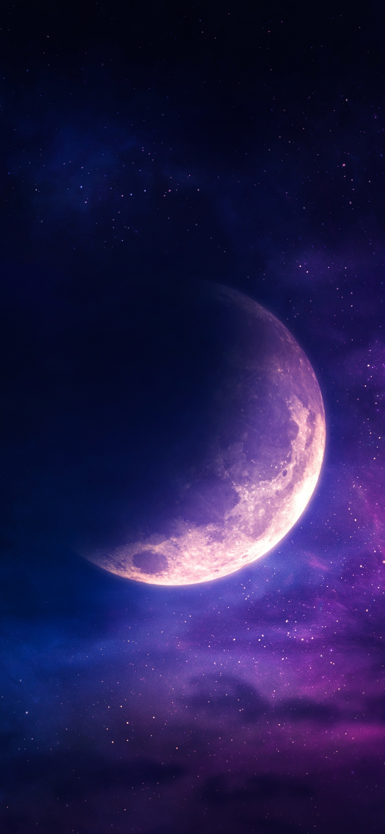 Moon Stars Purple Top Best Trending Desktop Wallpapers Backgrounds And Screensavers For Apple iPhone And Google Android 4K 5K 6K HDR High Resolution High Definition