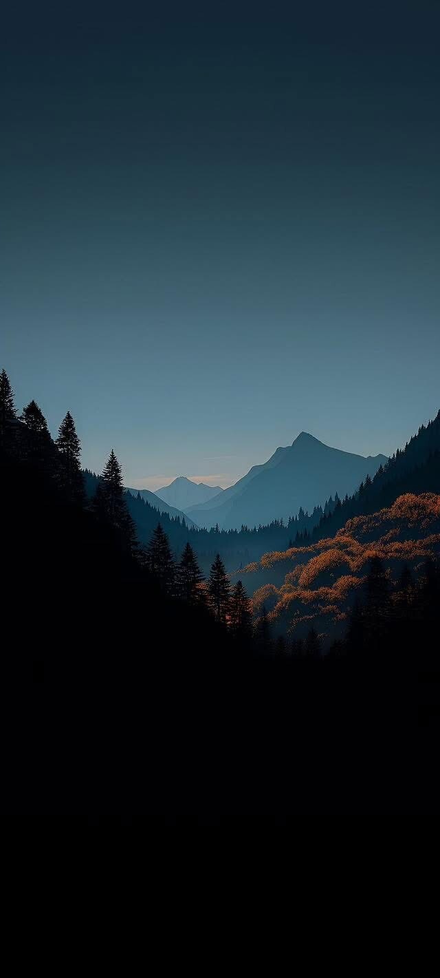 Mountains Nature 4K Dark Mode Best Depth Effect 3D Wallpapers And Backgrounds For Apple iOS 26 iPhone 17 iPhone 17 Pro Max iPhone wallpaper