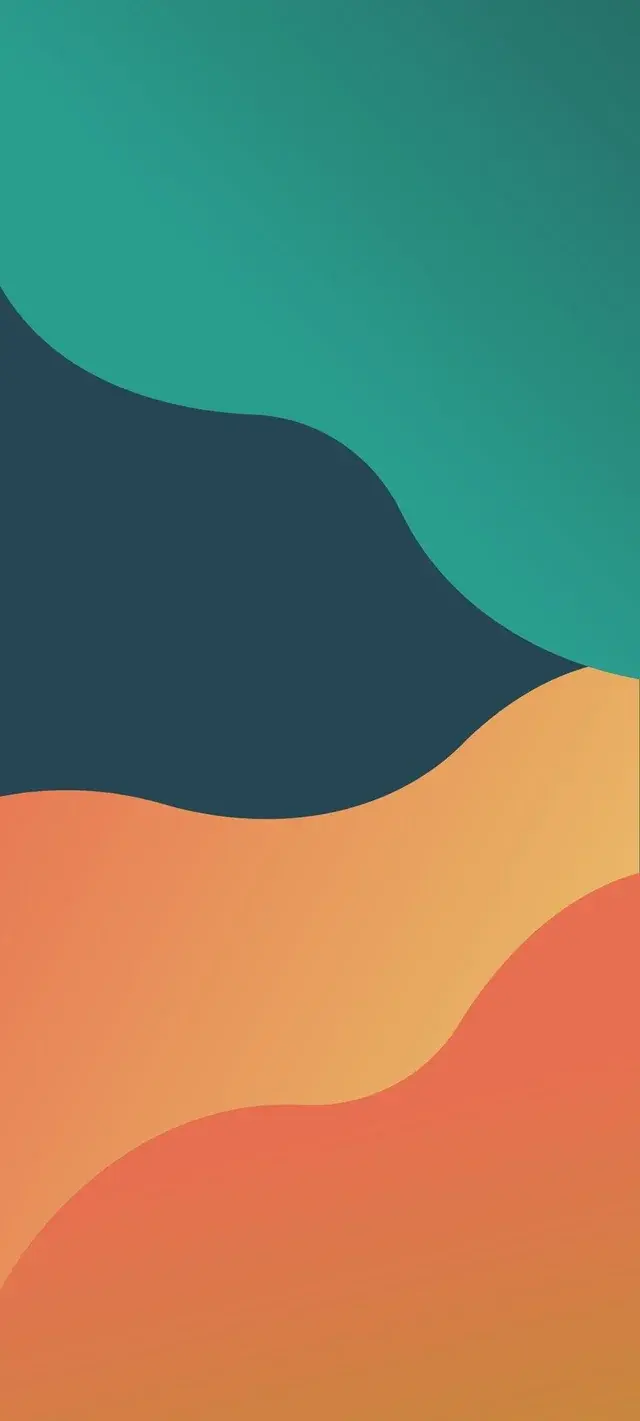 Multi Color Waves Simple Gradient Best Wallpapers For Apple iPhone 16