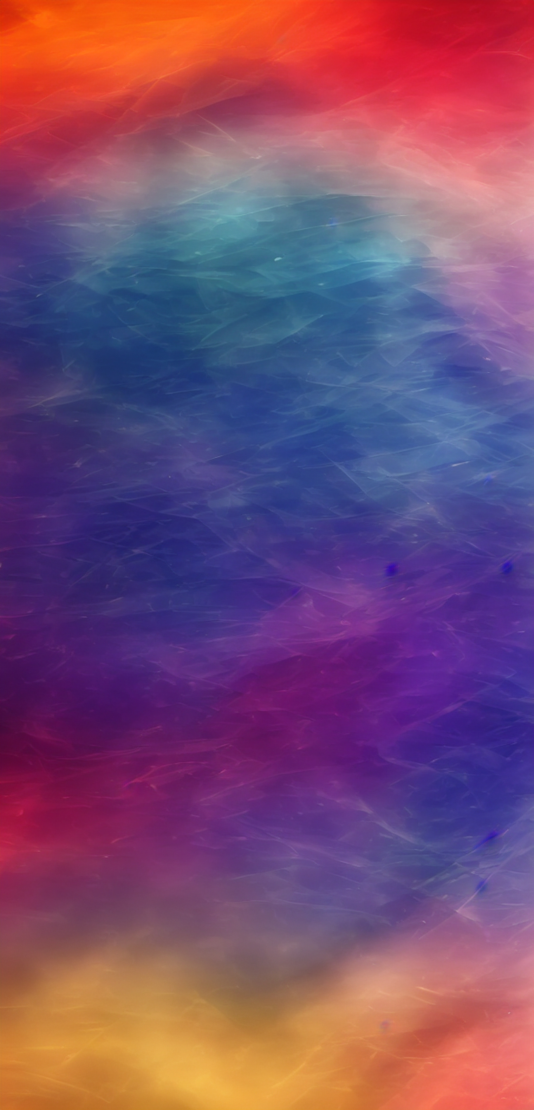 Multicolor Gradient With Abstract Lines And Brushwork Vibrant