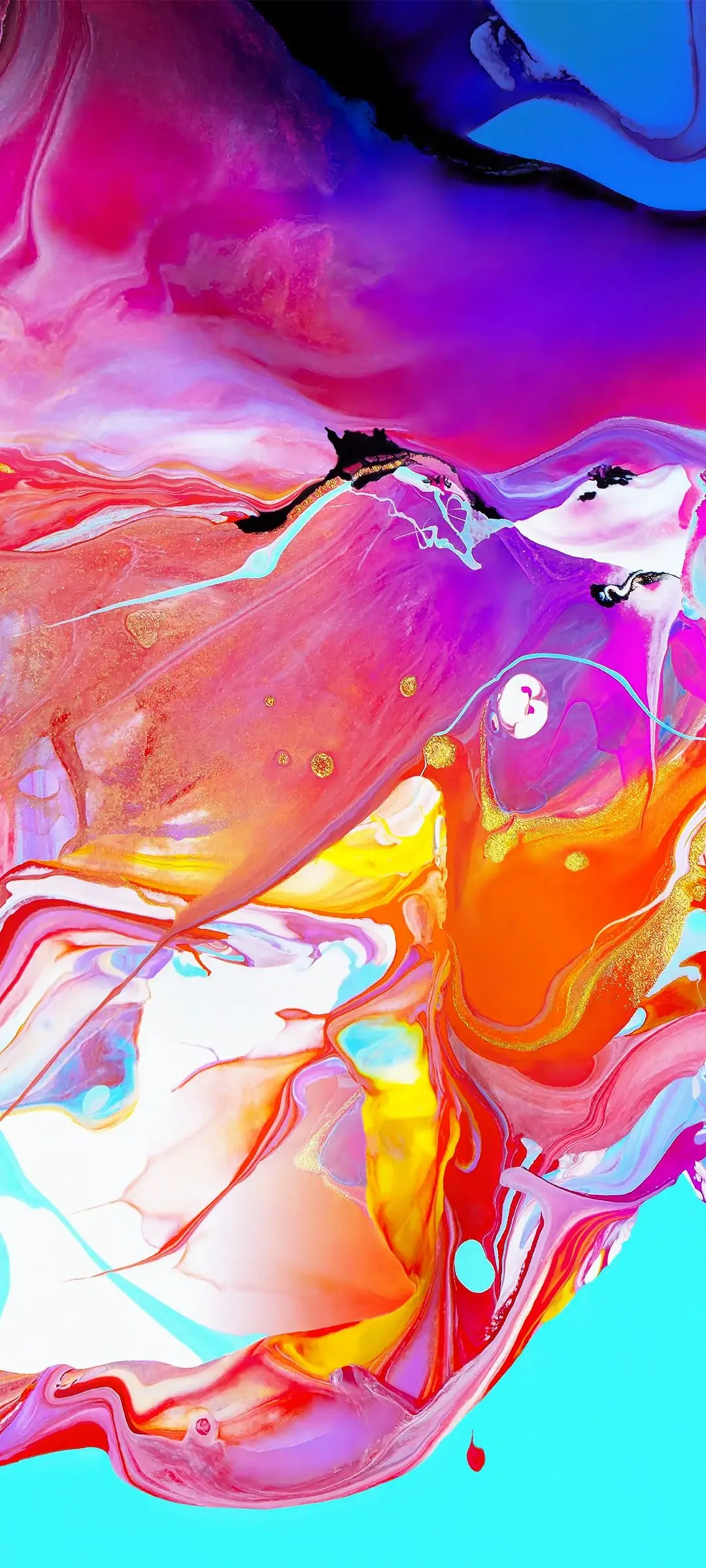 Multicolor Paint Explosion Samsung Stock Default wallpaper for Apple iPhone, Apple Watch, Mac, iPad and Apple Watch