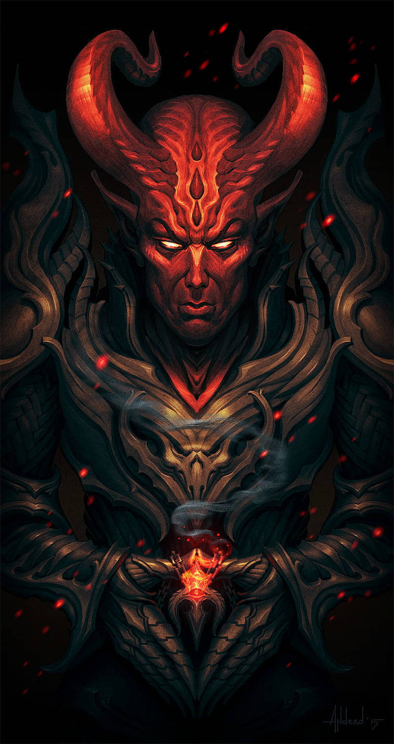 Mysterious Dark Devil In Full Armor Demons wallpaper for Apple iPhone, Apple Watch, Mac, iPad and Apple Watch