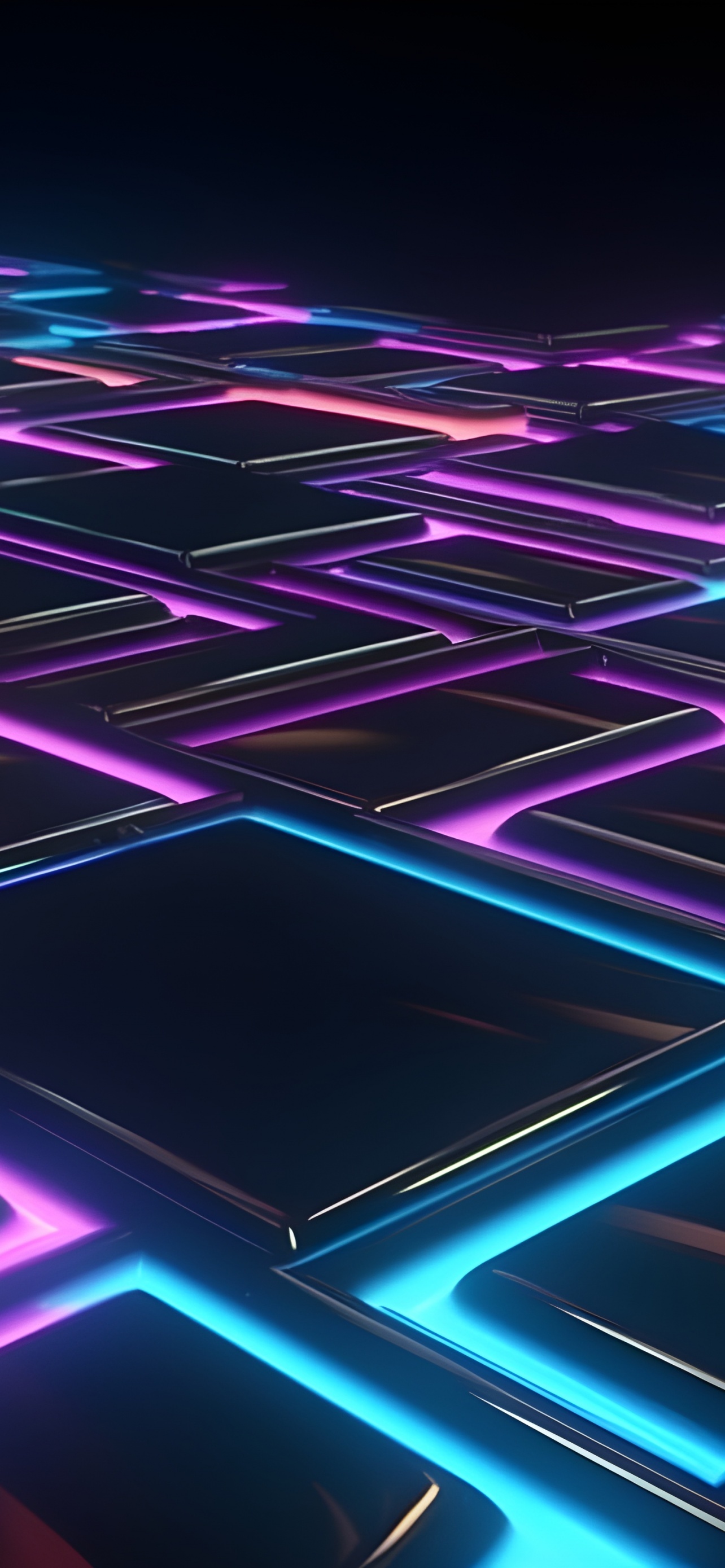 Neon Floor Maze Purple Blue Best 4K iPhone And 6K Android Desktop 5K 8K Lock Screen Home Screen Wallpapers Backgrounds And Screensavers 2025