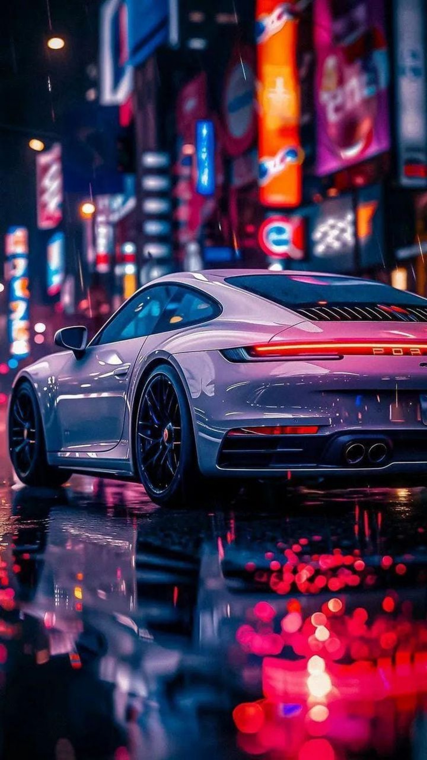 Neon Porsche Porche