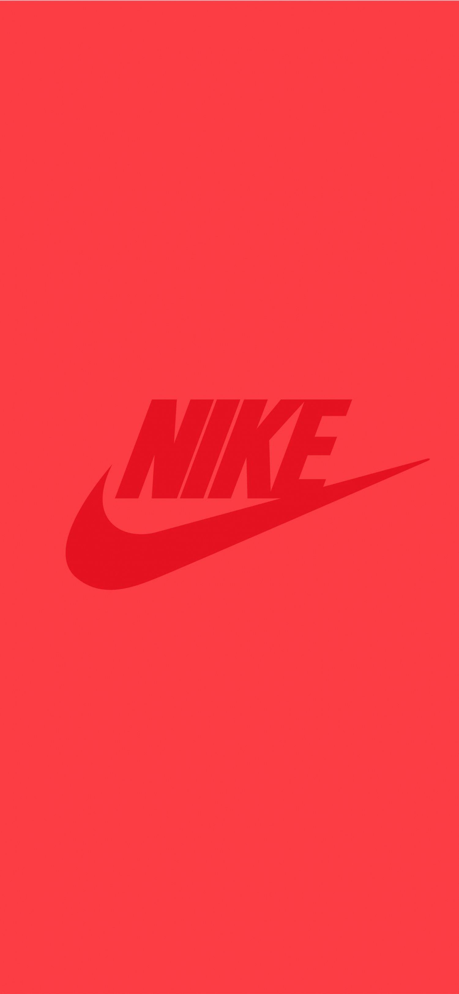 Nike Logo Red Minimal Download Free iPhone Wallpapers