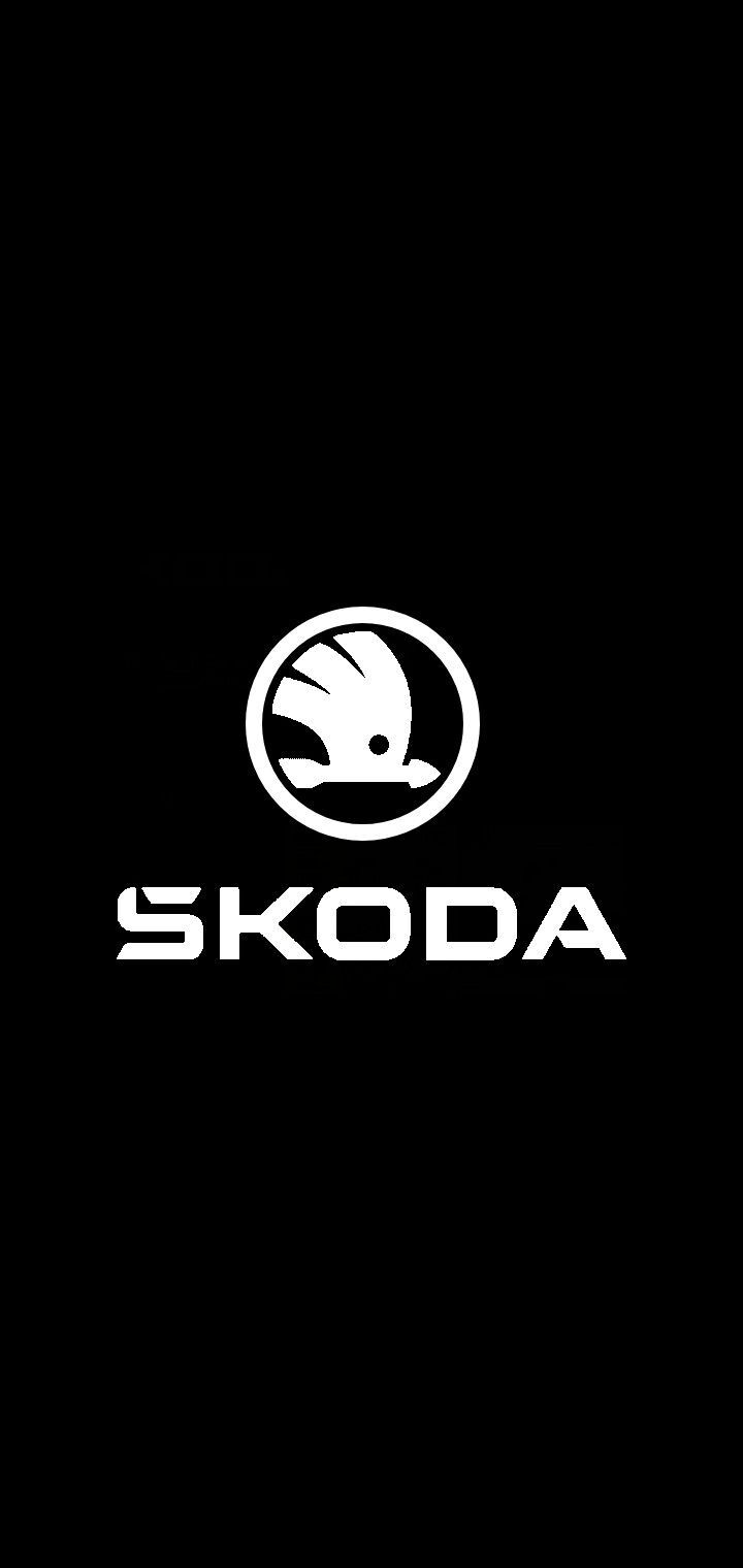 Official Skoda Logo Cars Black And White