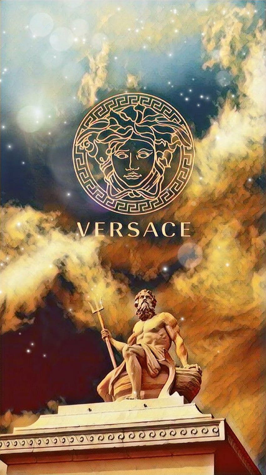 Official Versace Logo Greek Statue wallpaper for Apple iPhone, Apple Watch, Mac, iPad and Apple Watch