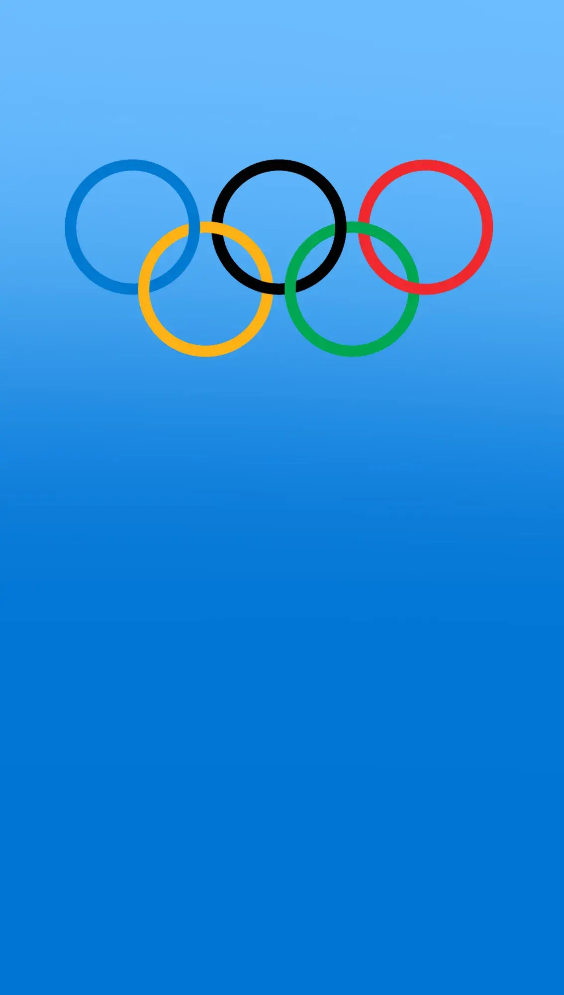 Olympics Rings Color On Blue Background Gradient wallpaper for Apple iPhone, Apple Watch, Mac, iPad and Apple Watch