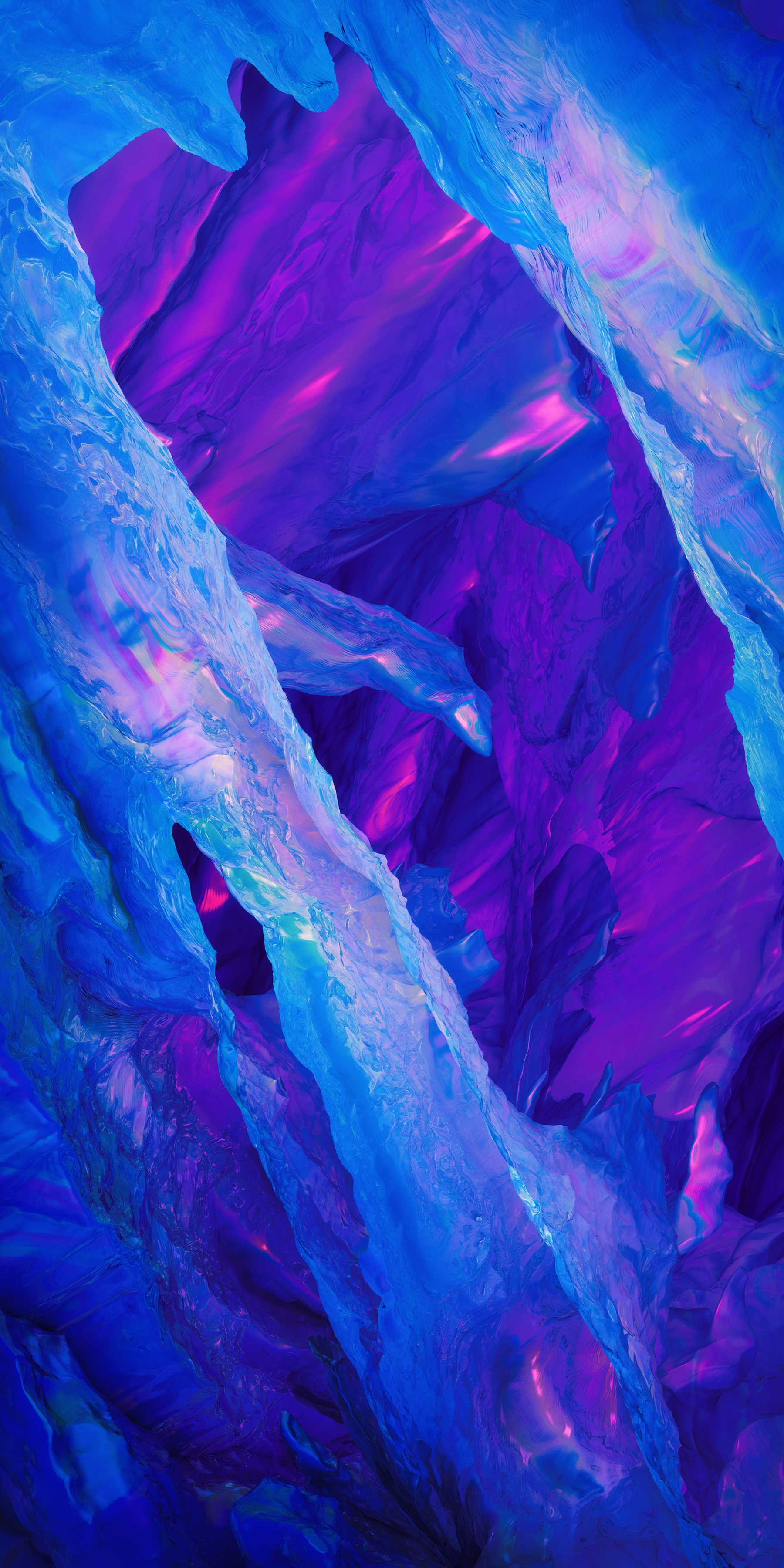 OnePlus 5t Stock Blue Purple Ice Edited wallpaper for Apple iPhone, Apple Watch, Mac, iPad and Apple Watch