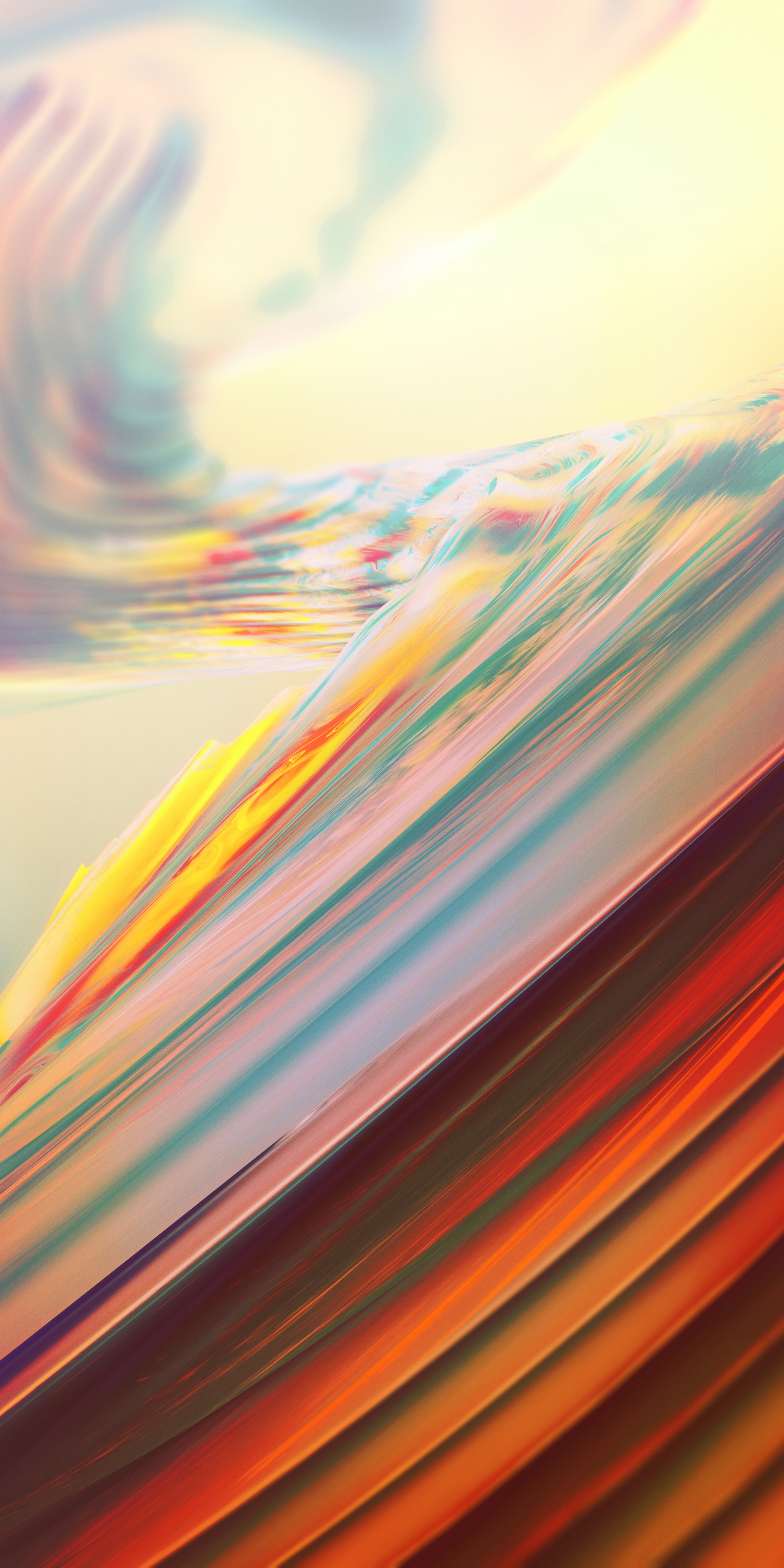 OnePlus 5t Stock Iridescent Glass 3D Rendered wallpaper for Apple iPhone, Apple Watch, Mac, iPad and Apple Watch