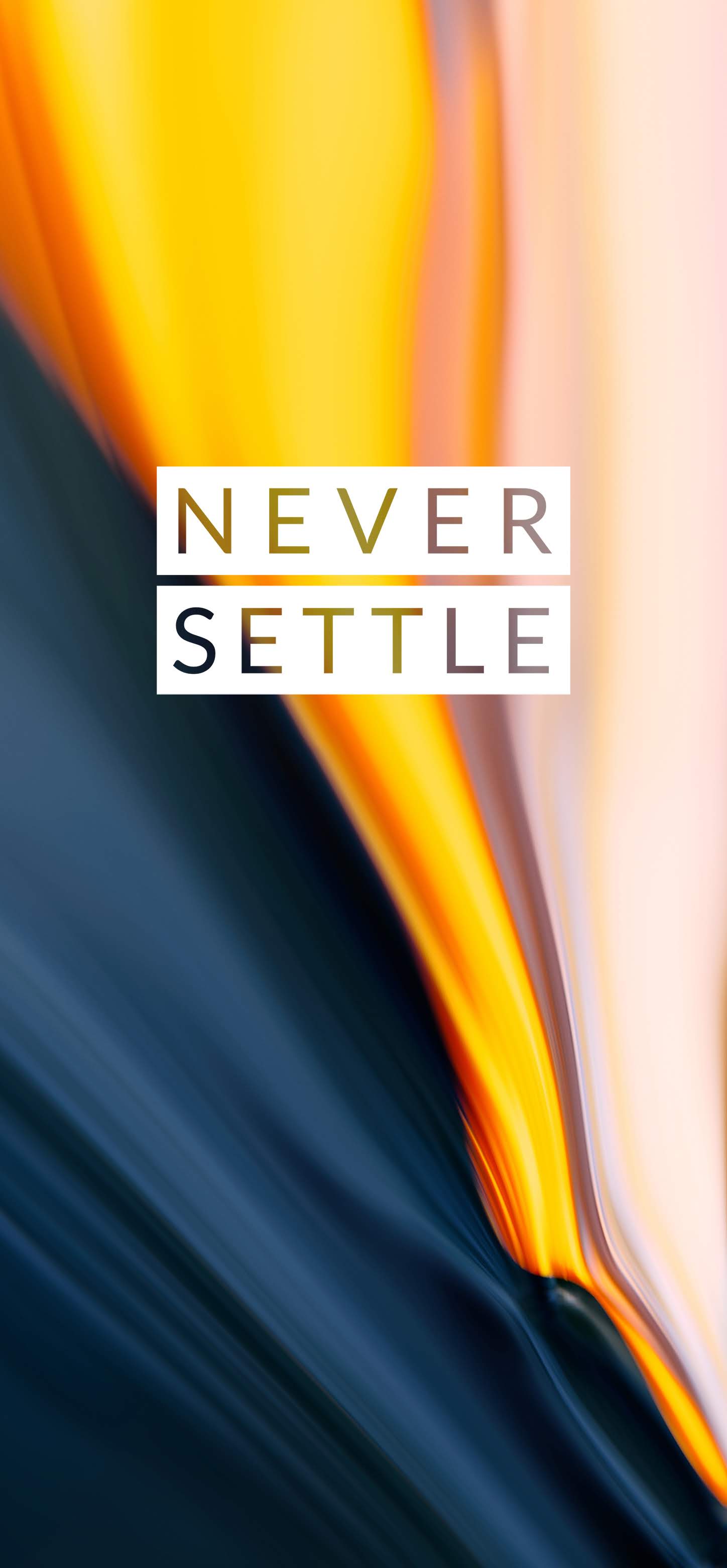 OnePlus 7 Never Settle Stock Default Orange Liquid