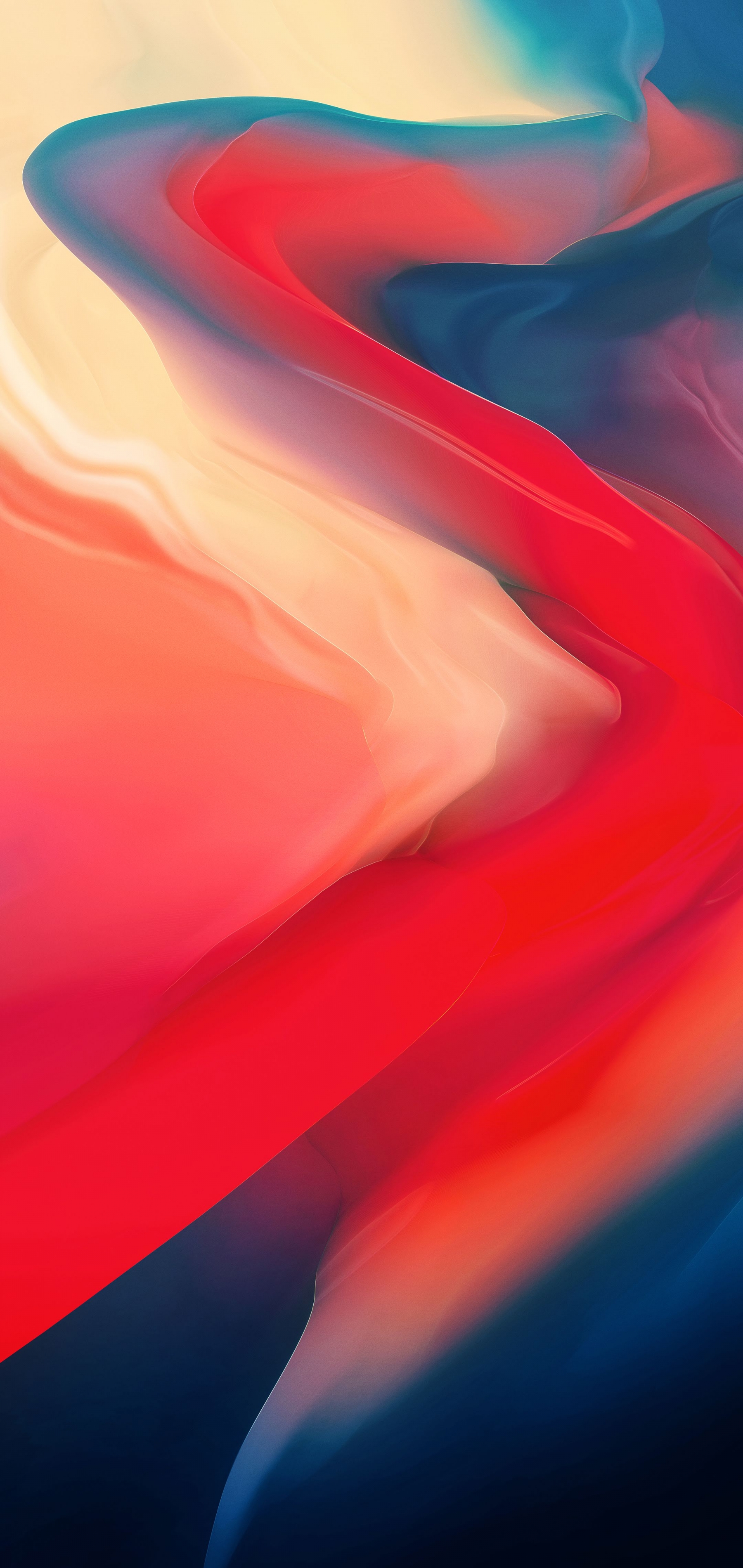 OnePlus Stock Red Art Abstract