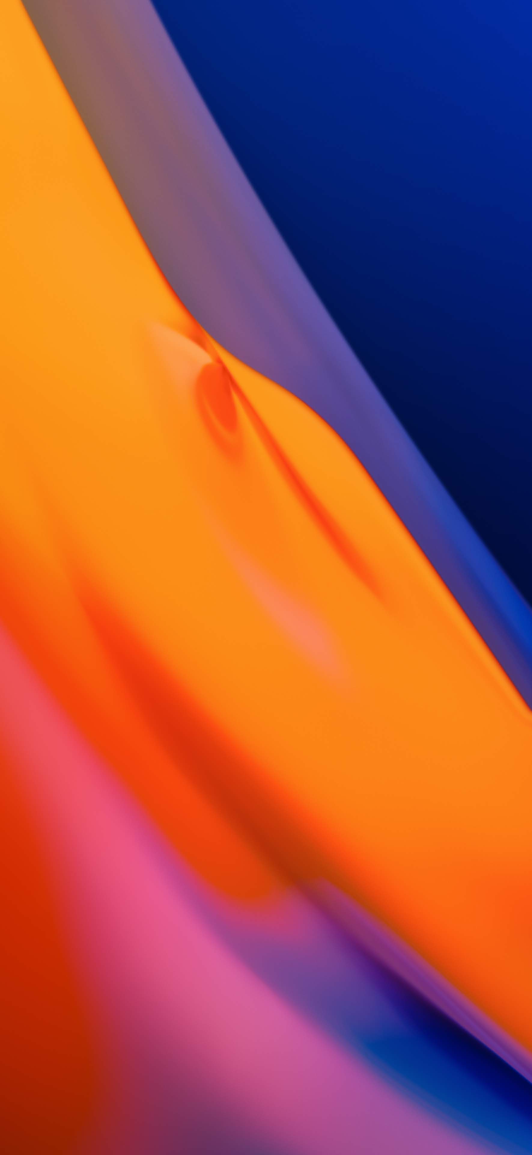 OnePlus TV Stock Navy Blue Orange Gradient Liquid wallpaper for Apple iPhone, Apple Watch, Mac, iPad and Apple Watch