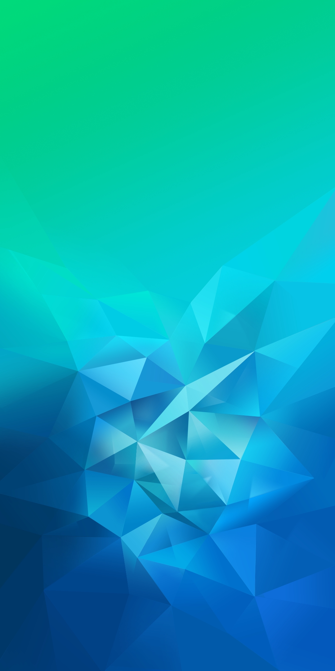 OPPO Realme Stock Green Blue Abstract Shapes wallpaper for Apple iPhone, Apple Watch, Mac, iPad and Apple Watch