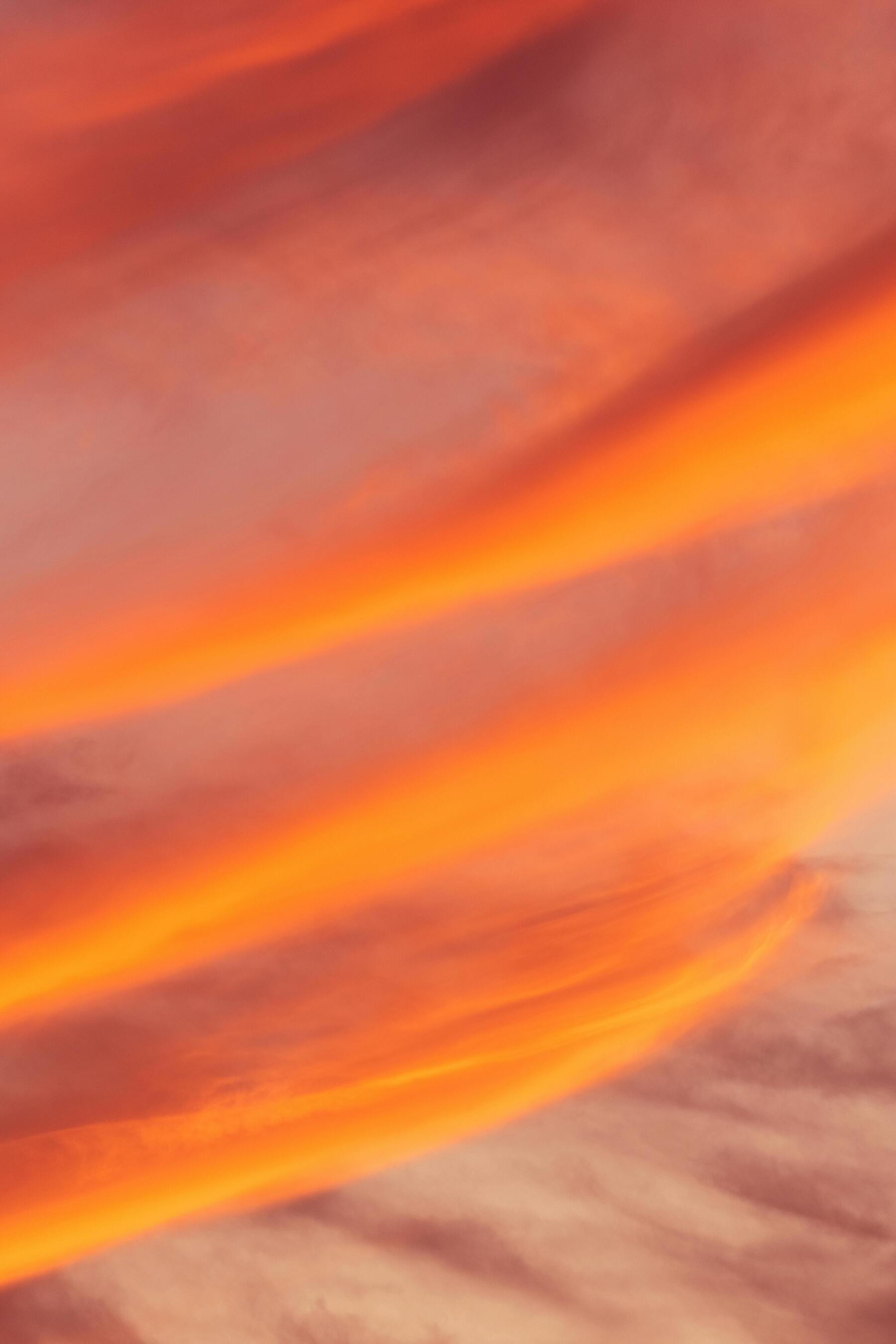 Orange Stunning Sunset Sky Closeup On Clouds UltraHD Ultra HD 4K 8K 10K 12k 20k High Resolution HDR Highres Desktop Wallpapers For iPhone And Android wallpaper for Apple iPhone, Apple Watch, Mac, iPad and Apple Watch