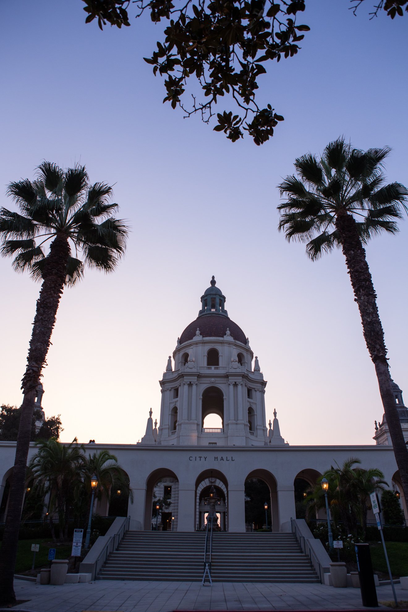 Pasaden City Hall Palm Trees USA United States