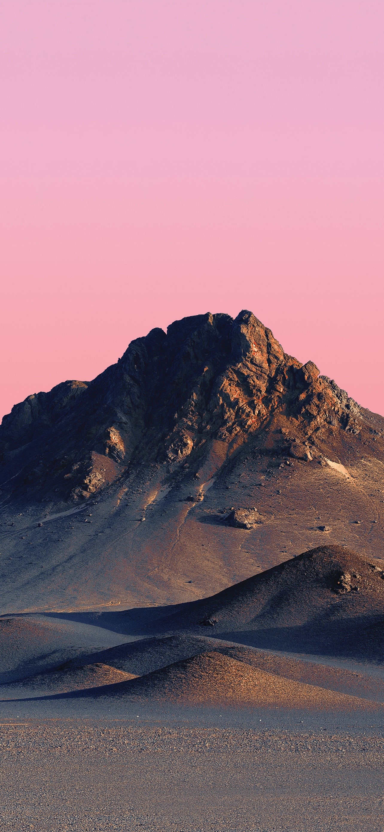 Peak Mi Pad 5 Pro Mountains Pink Sky Peach Desert Sunset wallpaper for Apple iPhone, Apple Watch, Mac, iPad and Apple Watch