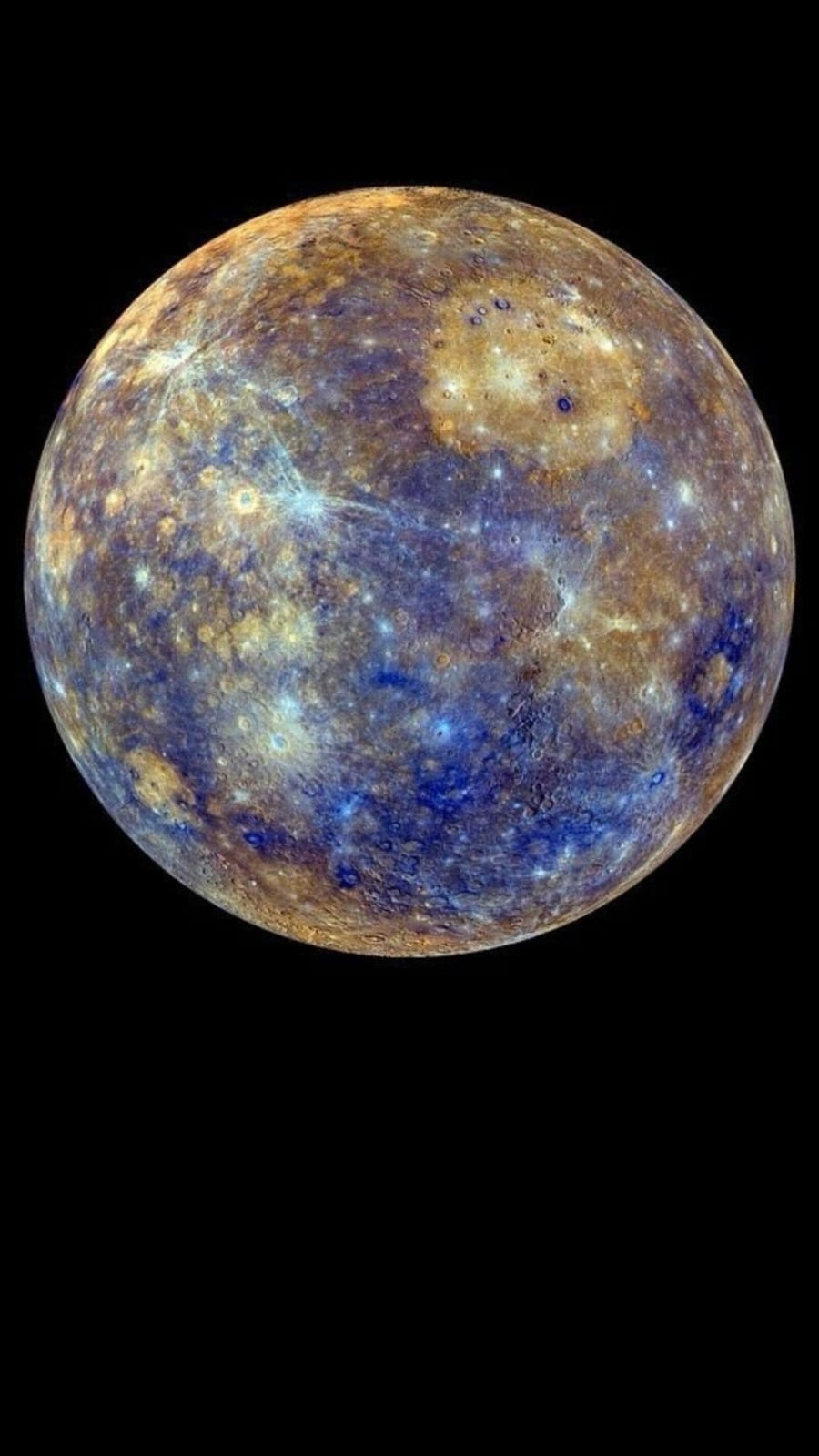 Photographed By NASA Blue And Orange Moon