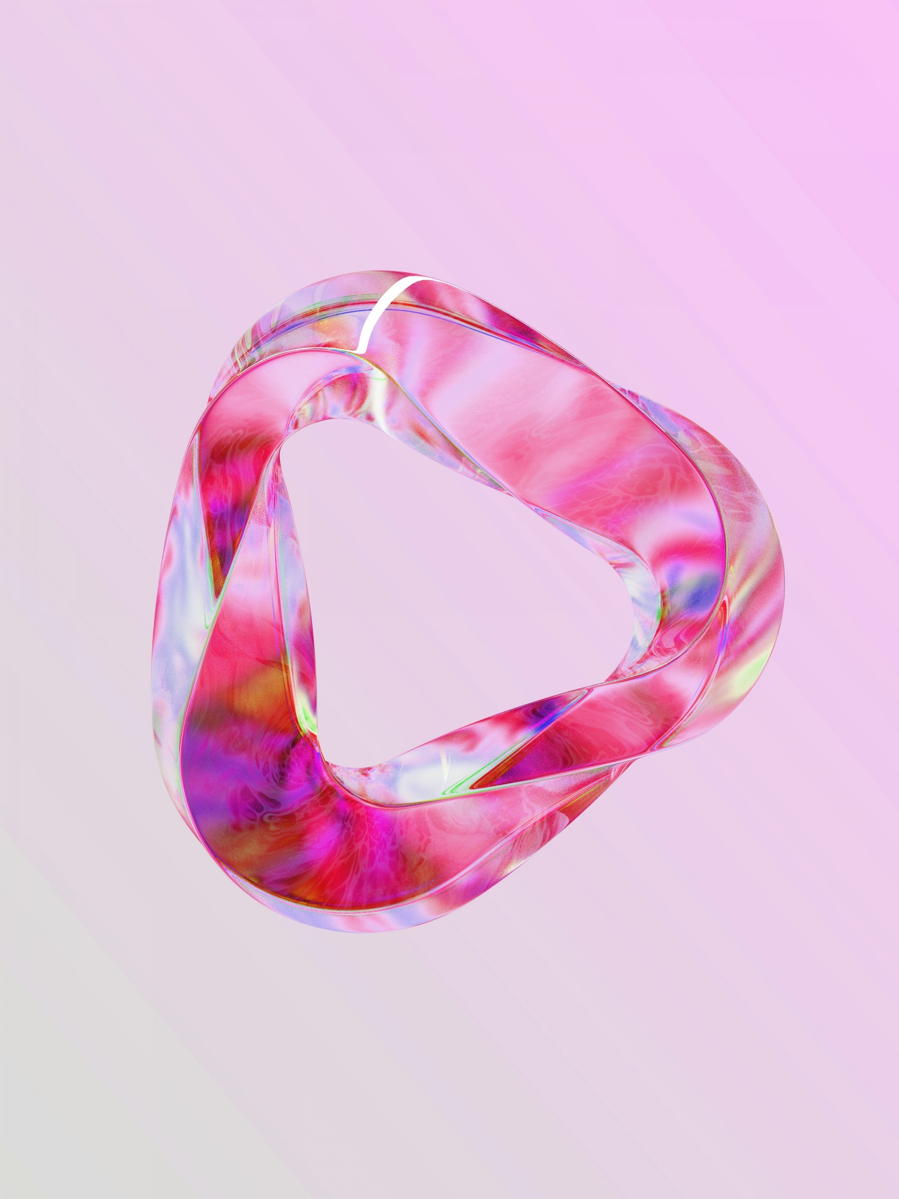 Pink Triangle Shape 3D Generated Animation wallpaper for Apple iPhone, Apple Watch, Mac, iPad and Apple Watch