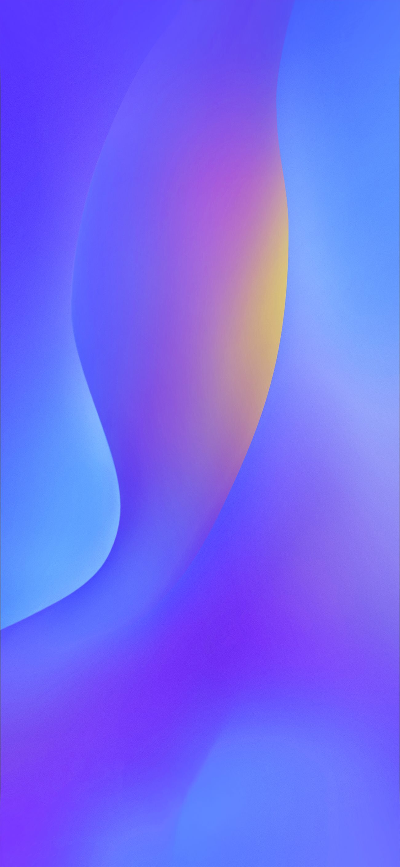 Purple And Blue Gradients Wavy Huawei Honor HarmonyOS Google AndroidOS EMUI Emotion Ui Stock Default