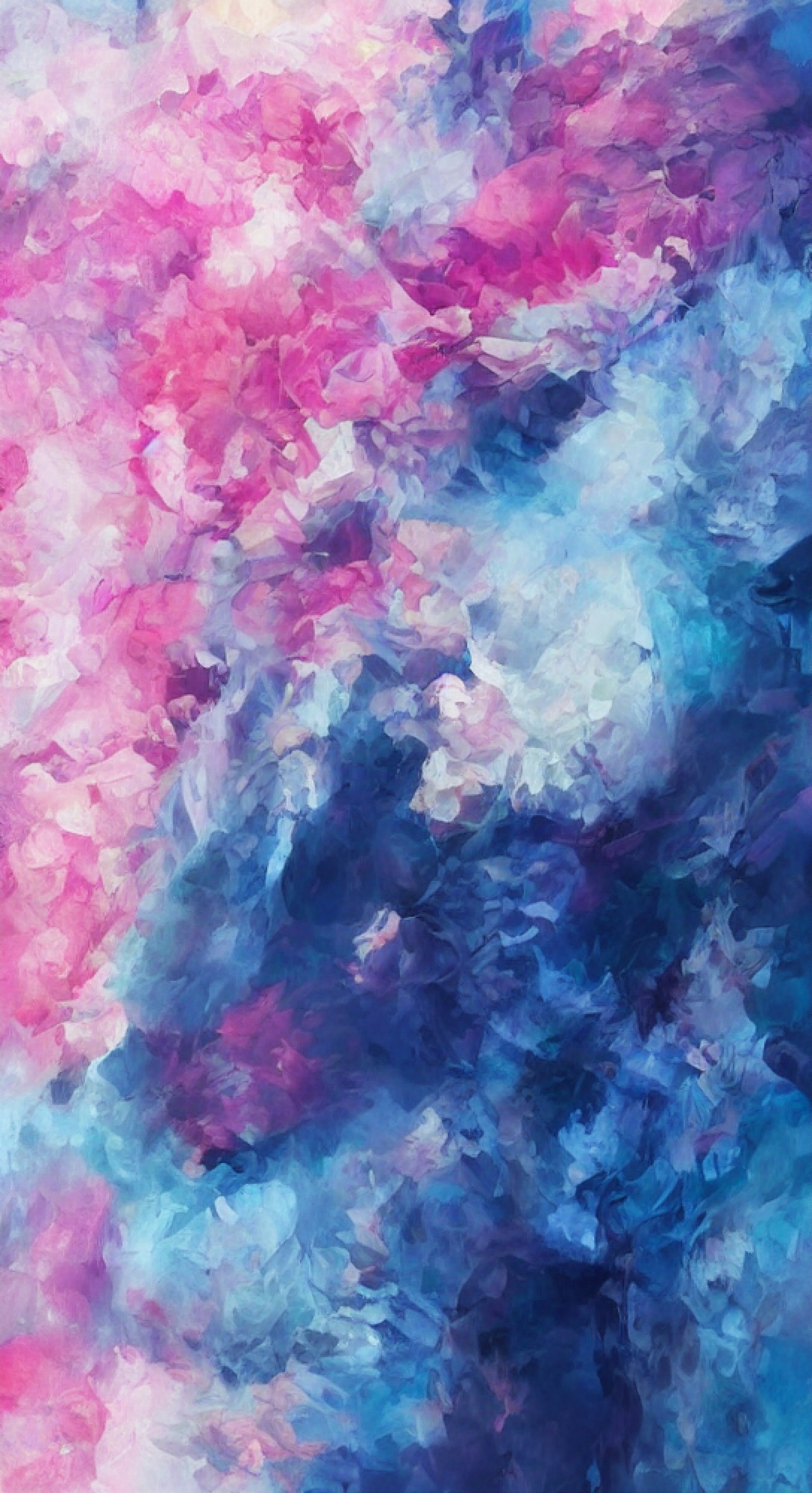 Purple And Blue Painting Art Abstract