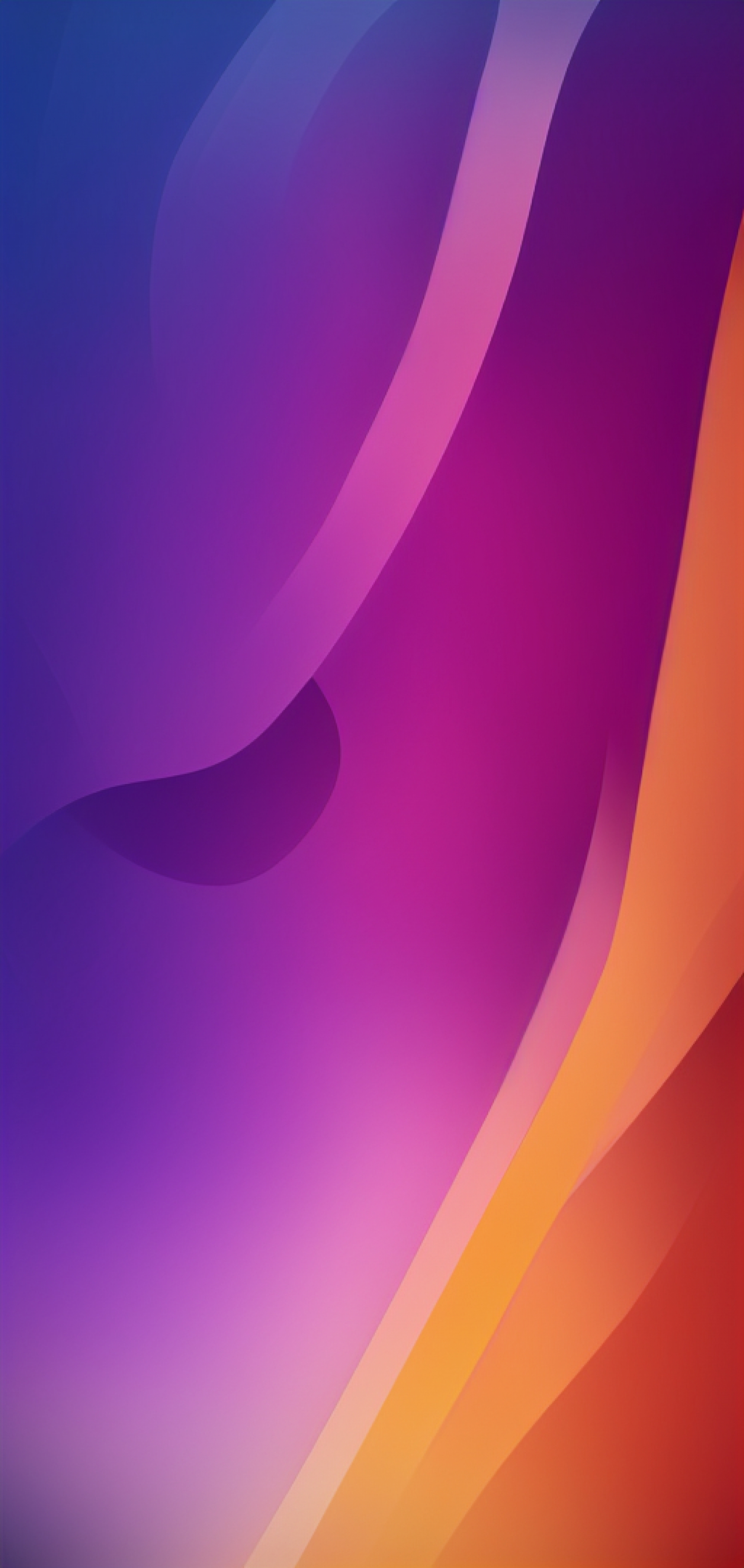 Purple And Orange Gradient Swirls Liquid