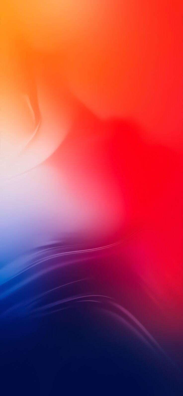 Red Orange Navy Blue Gradient Swirl Vibrant Colorful Colourful