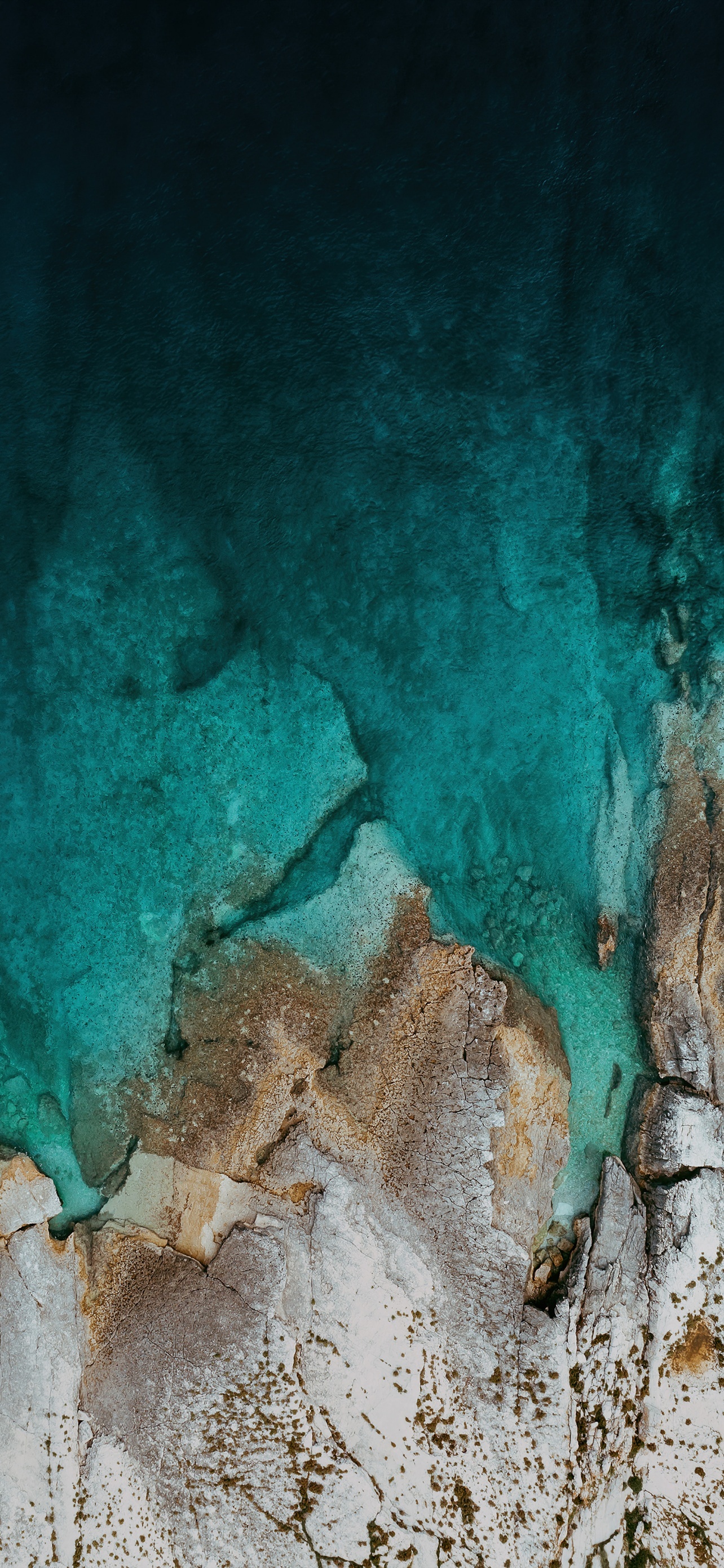 Rocks Mi Pad 5 Pro Aerial View Drone Photo Seashore Stock