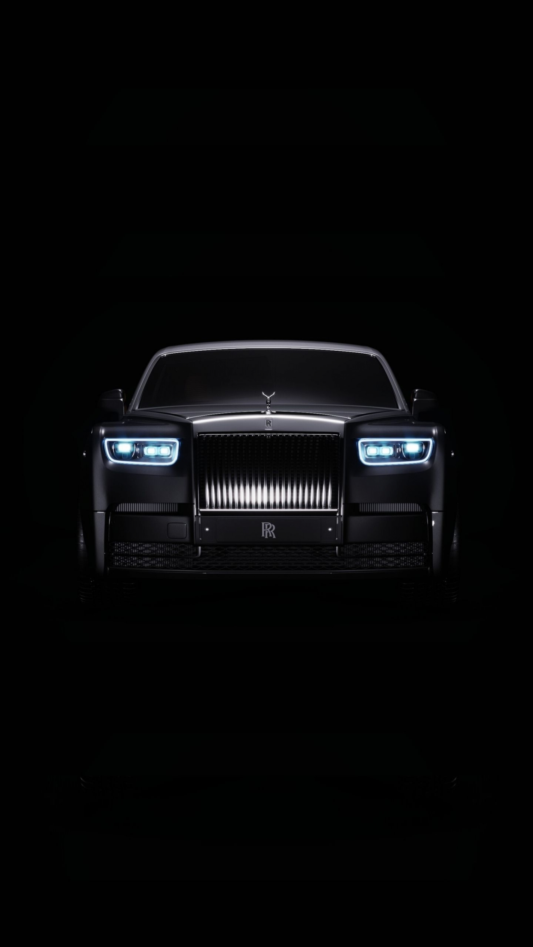 Rolls Royce Luxury Car Brand Logo From The Front Grille