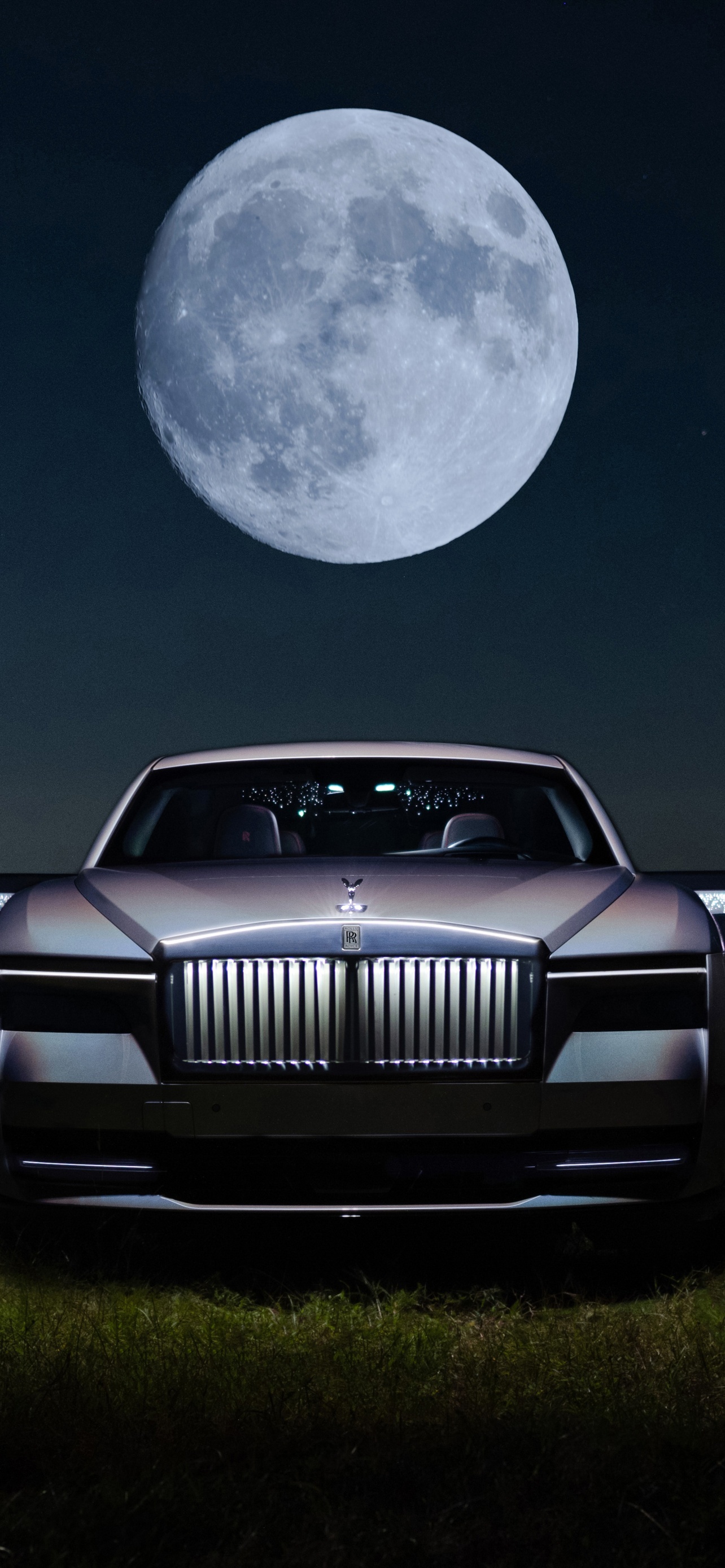 Rolls Royce Spectre Moon Top Best Free Downloads Desktop Background Screensaver For iPhone iPad iOS And Android wallpaper for Apple iPhone, Apple Watch, Mac, iPad and Apple Watch