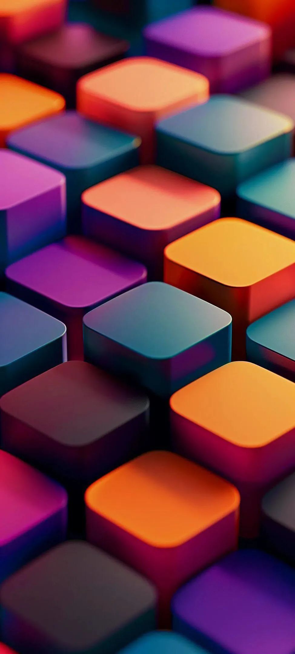 Rounded Squares Apps Shape Colorful Multi Color Round Edged Cubes wallpaper for Apple iPhone, Apple Watch, Mac, iPad and Apple Watch