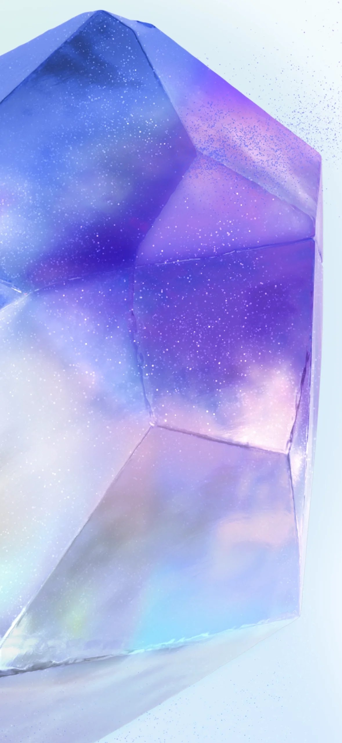 Samsung Galaxy A55 Wallpaper Purple Crystal Gemstones Android