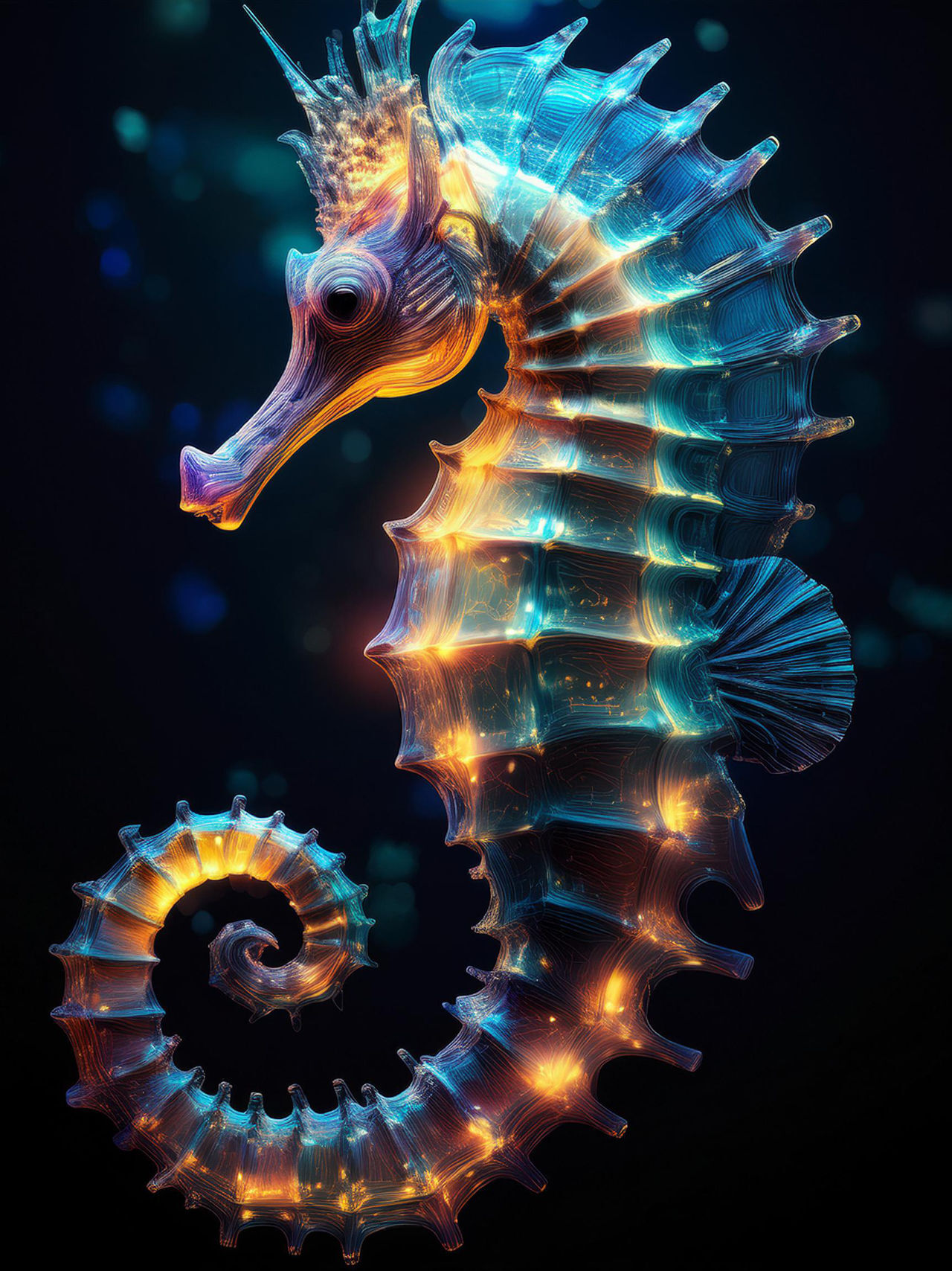 Seahorses Seahorse For Daily Photographic Fullview Turquoise Blue