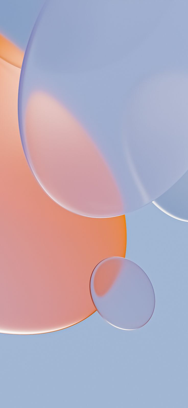 Semitransparent Frosted Glass Spheres Circles Shapes Huawei Honor HarmonyOS Google AndroidOS EMUI Emotion Ui Stock Default