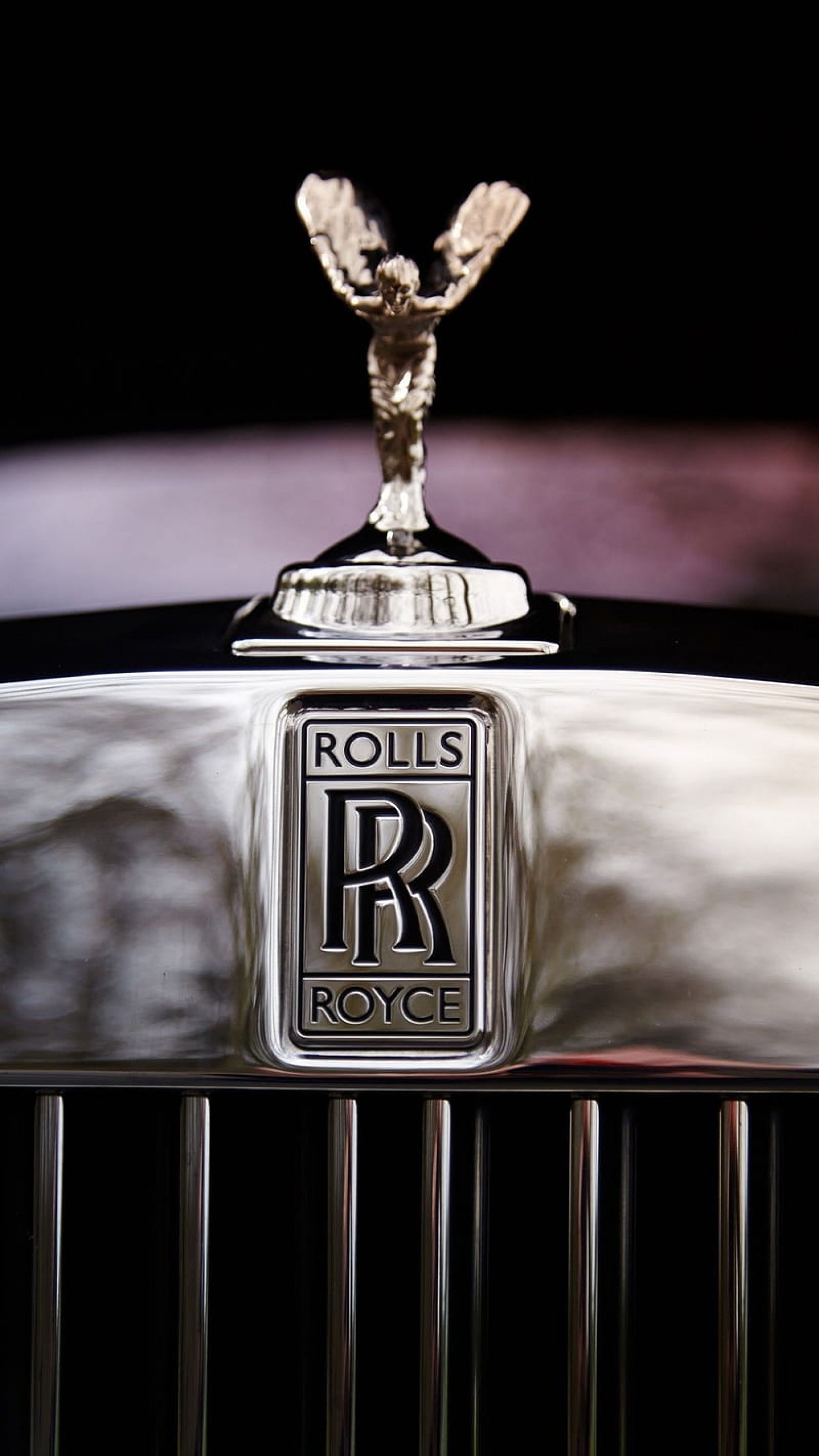 Silver Rolls Royce Logo Decal HD wallpaper for Apple iPhone, Apple Watch, Mac, iPad and Apple Watch