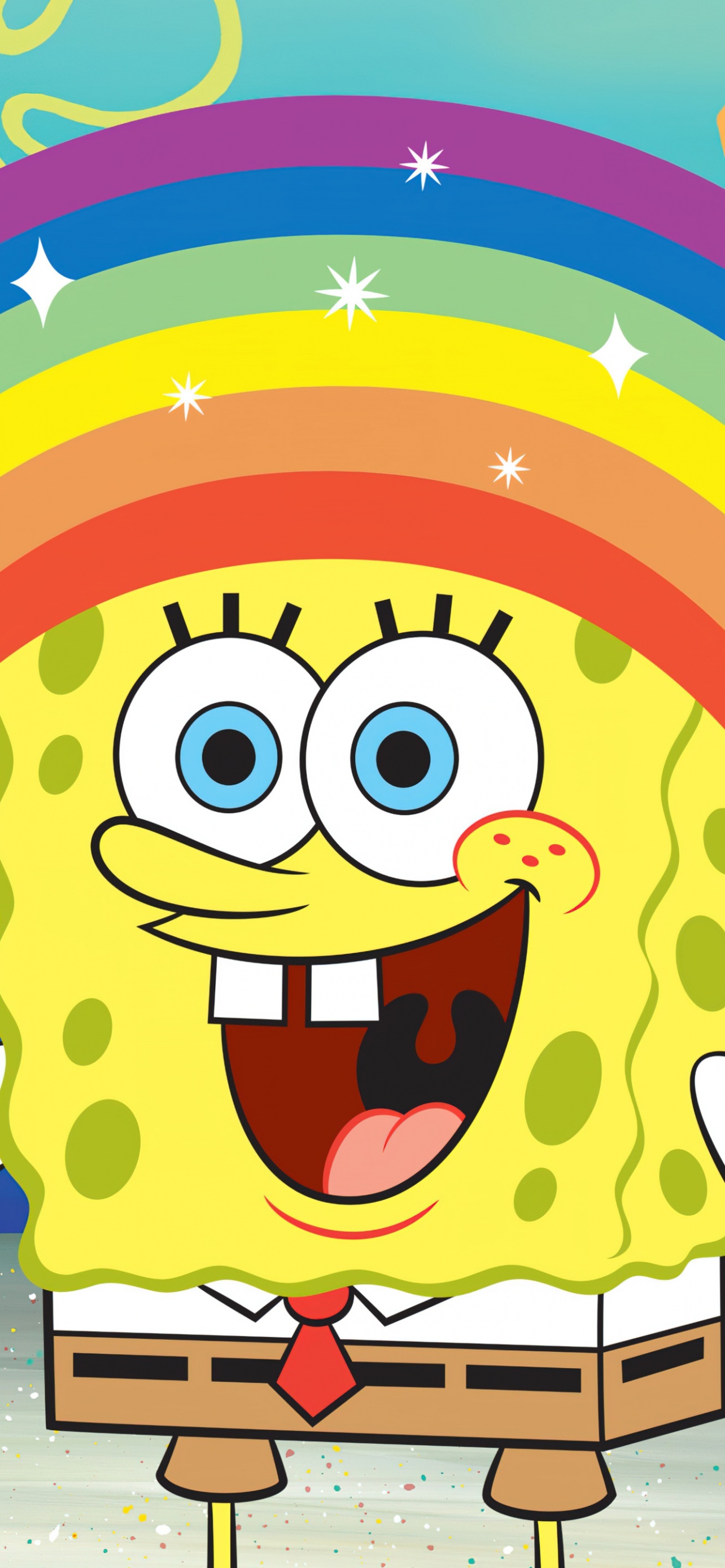 Spongebob Rainbow Smile Best 2K 4K HD Desktop Background Images And Wallpapers For iPhone And Android