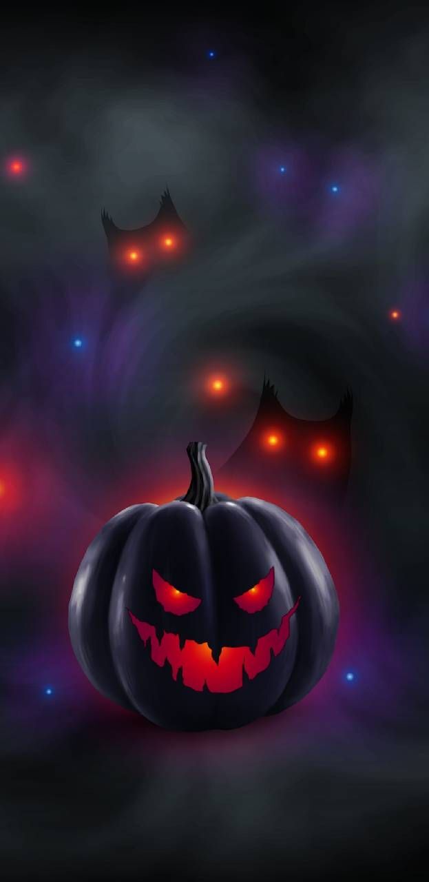 Spooky Freaky Halloween Seasonal Glowing Pumpkin Dark Owls